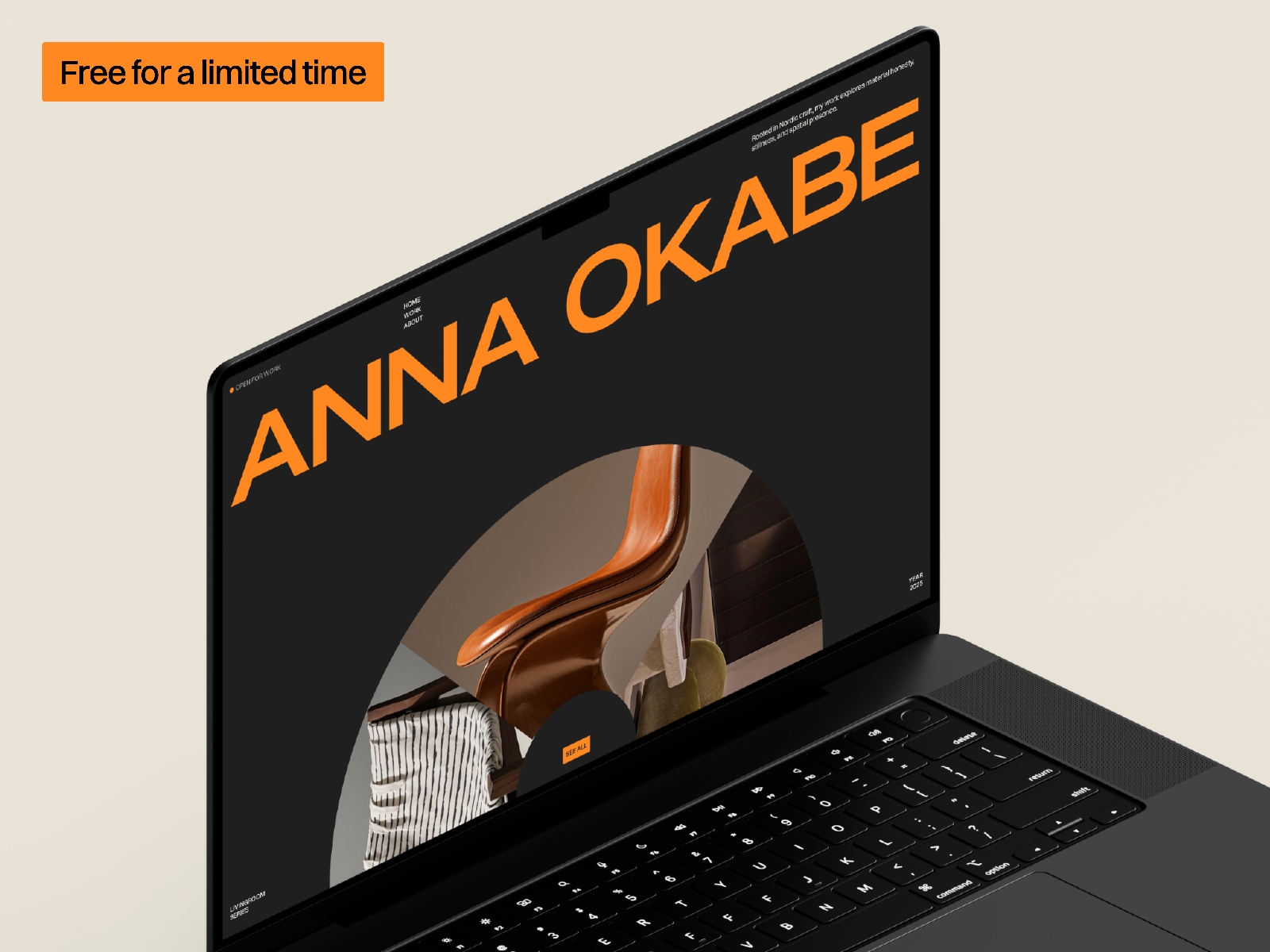 Screenshot of Okabe website