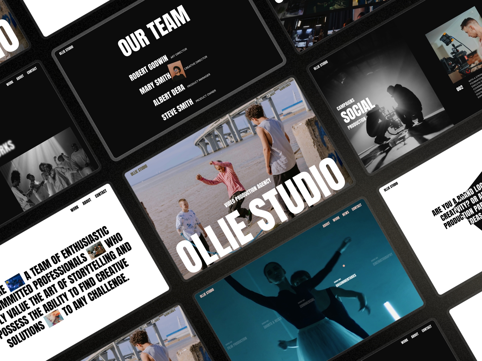 Screenshot of Olliestudio website