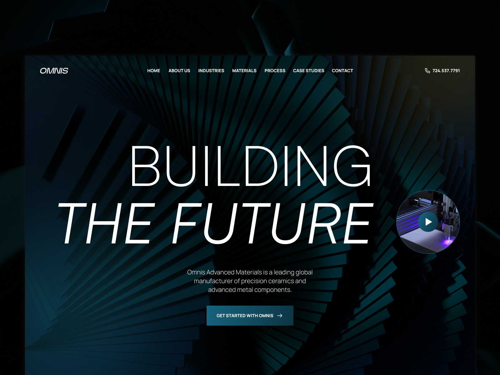 Screenshot of Omnis website