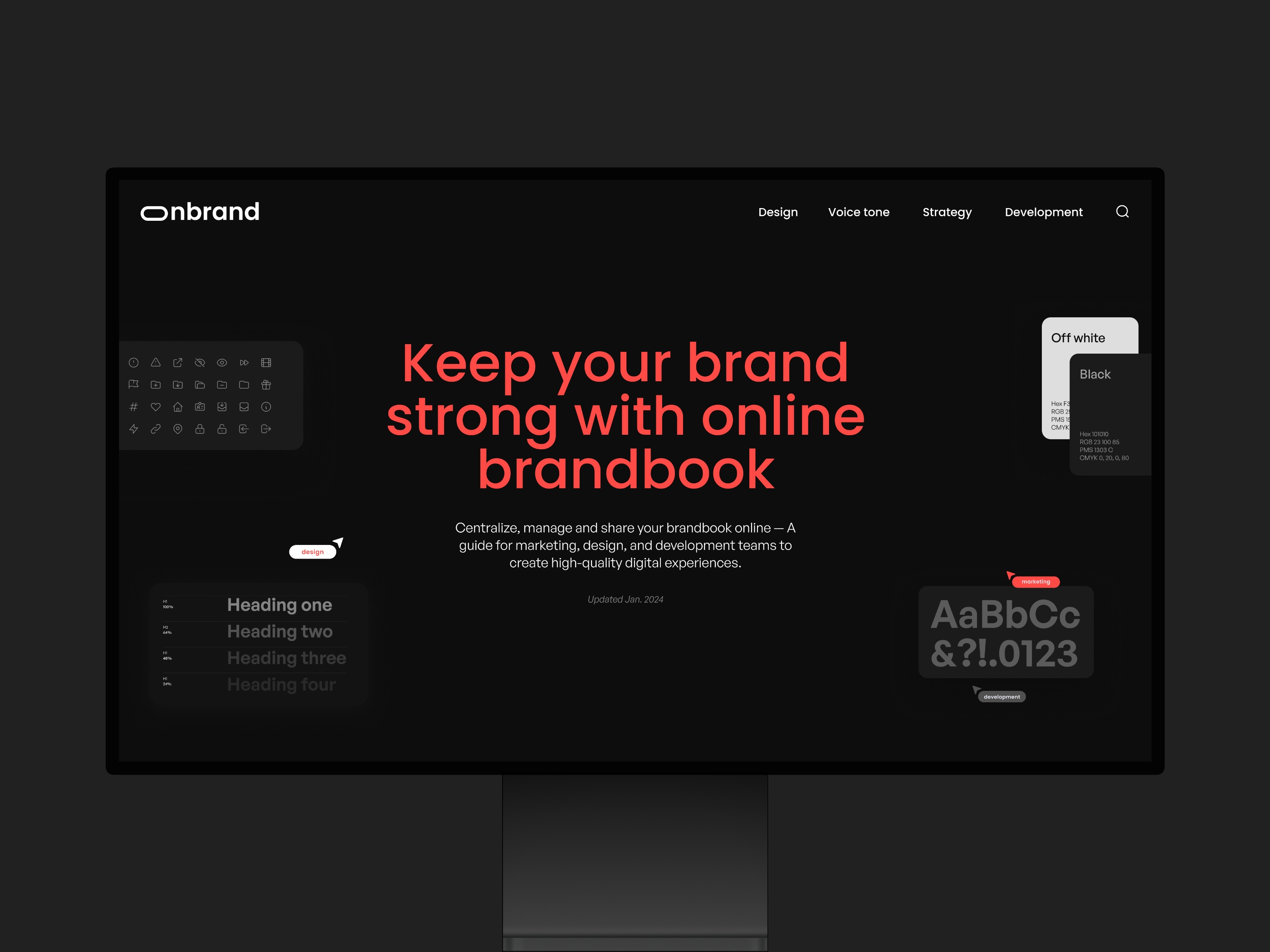Screenshot of Onbrand website