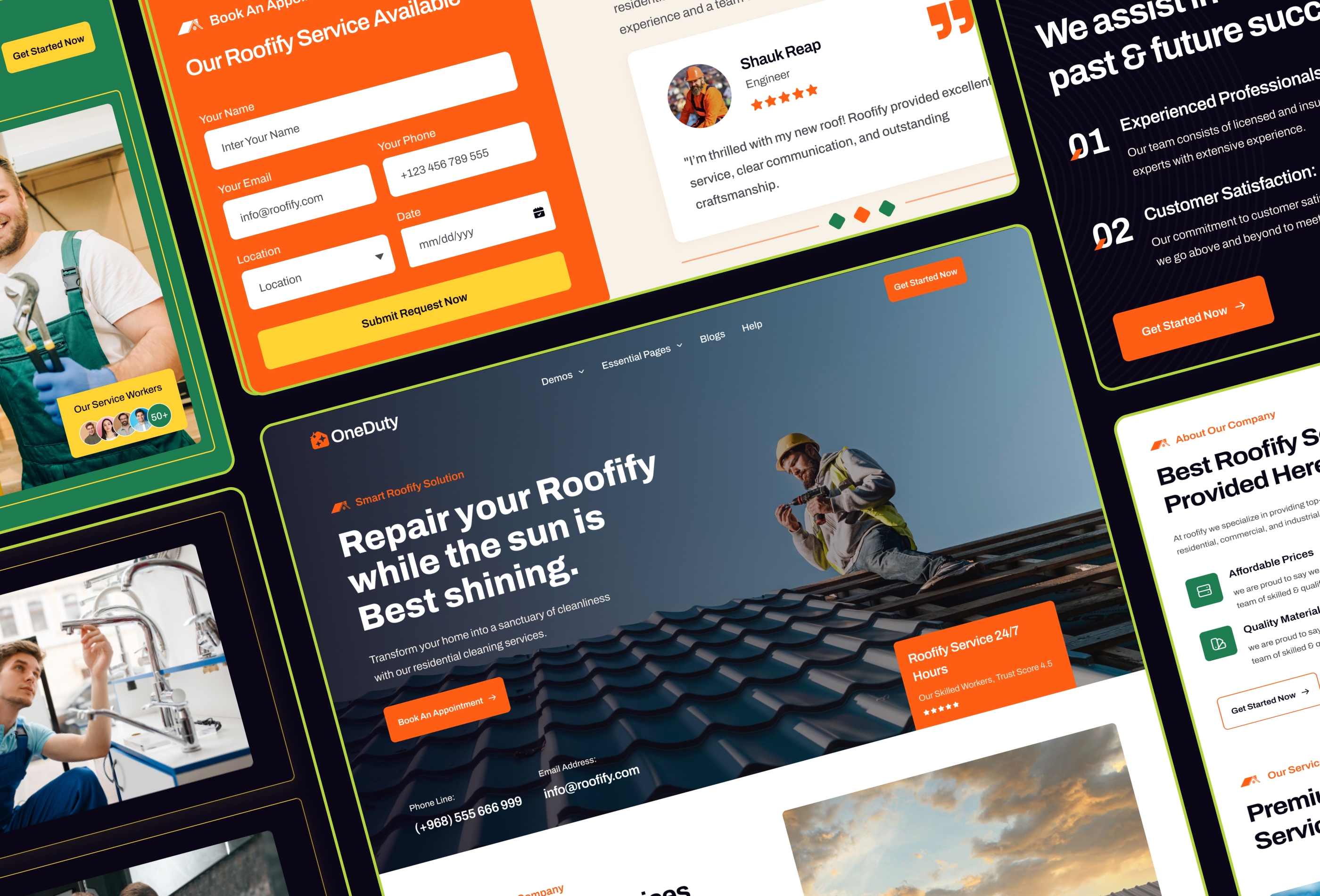 Screenshot 4 of Onduty multi purpose local service framer template