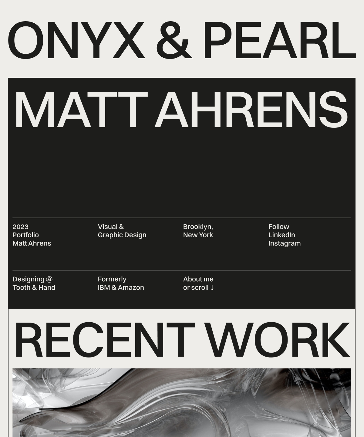 Screenshot of Onyxpearl website