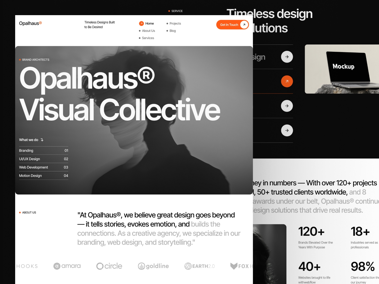 Screenshot of Opalhaus website