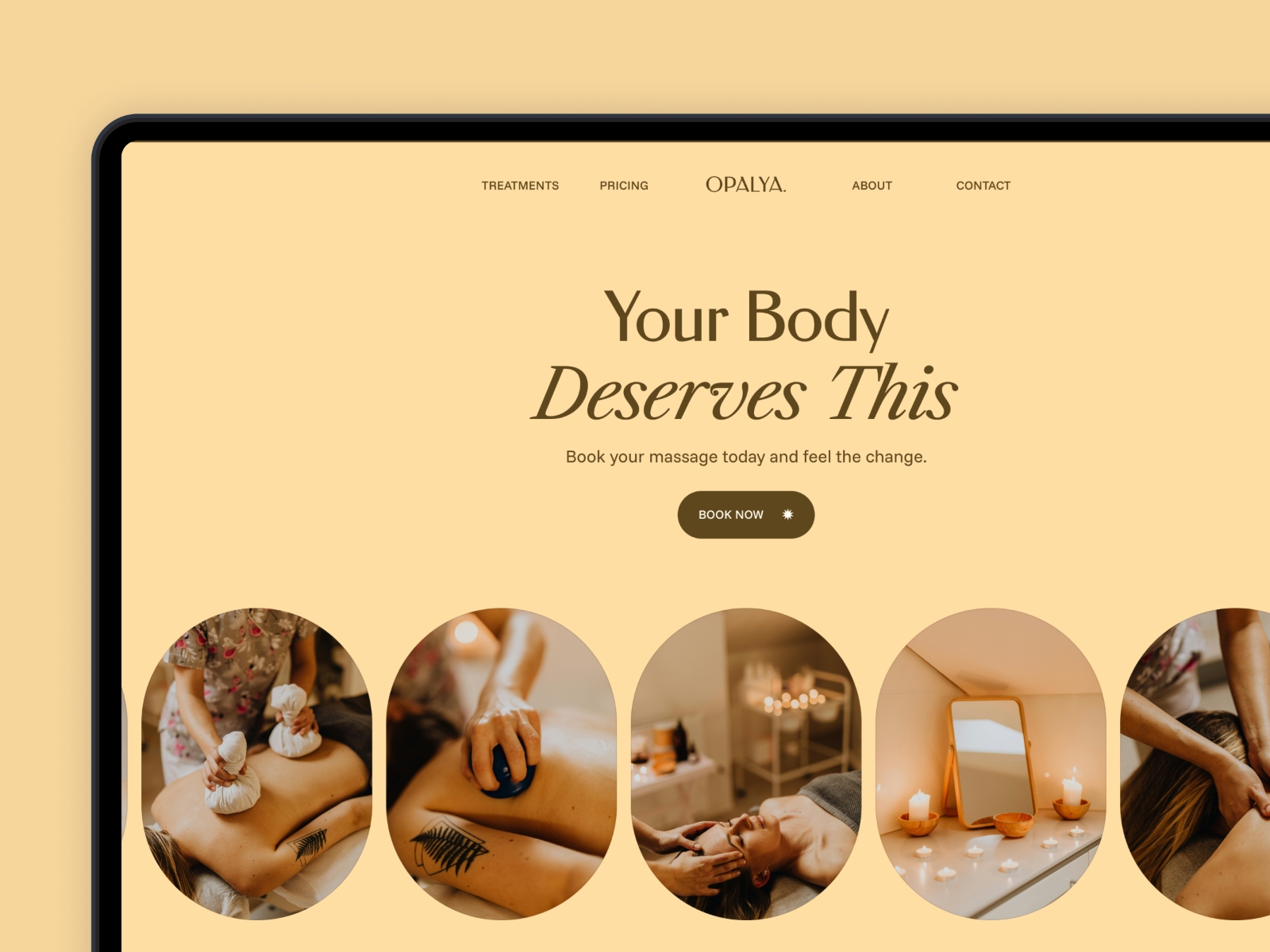Screenshot of Opalya website