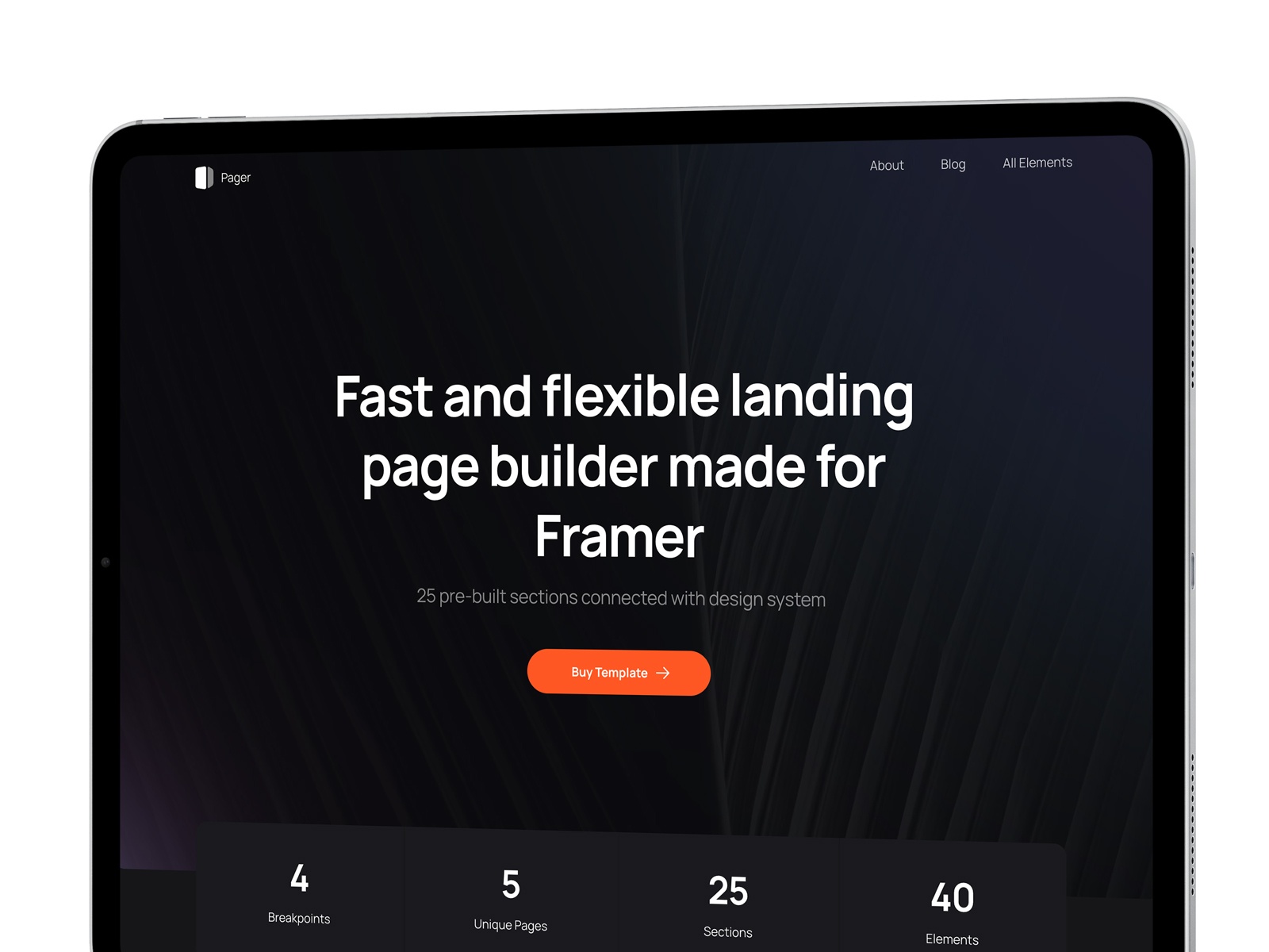 Screenshot of Pager website