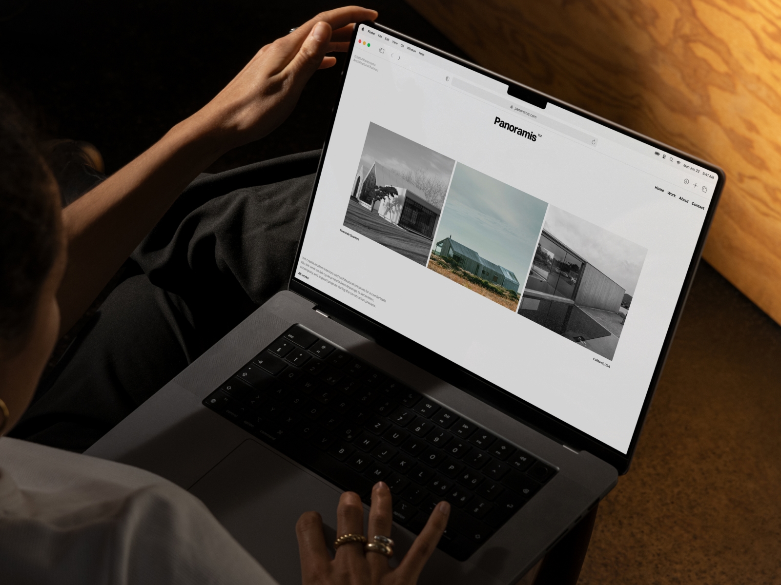 Screenshot of Panoramis website