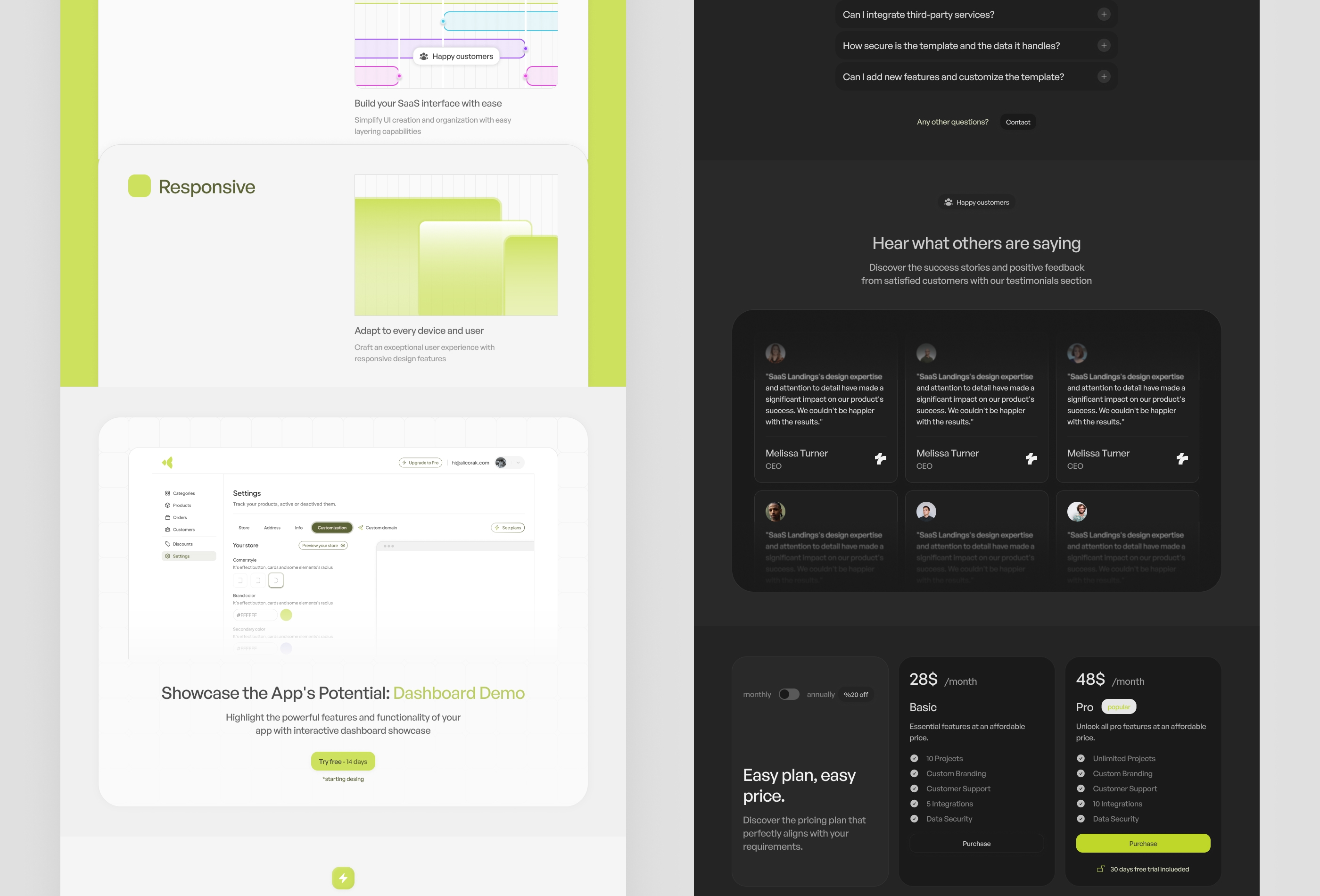 Screenshot 4 of Pastel saas template