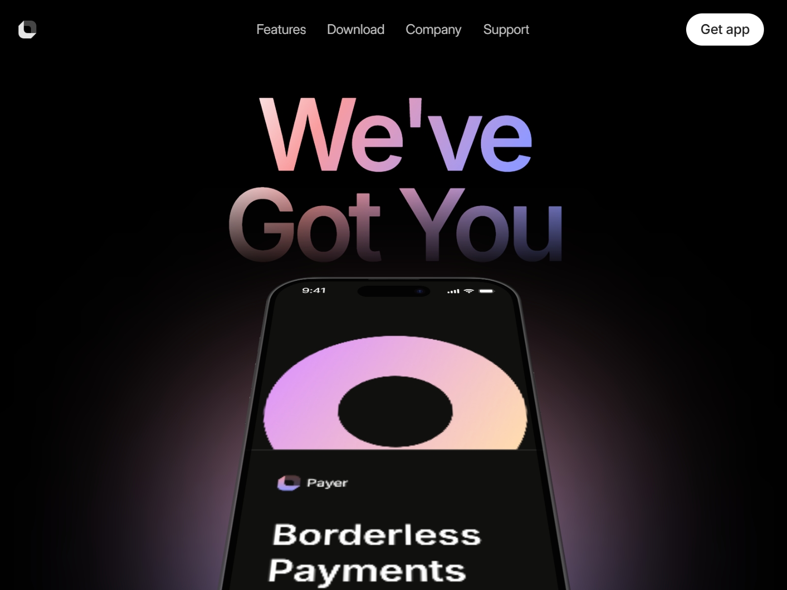 Screenshot of Payer website