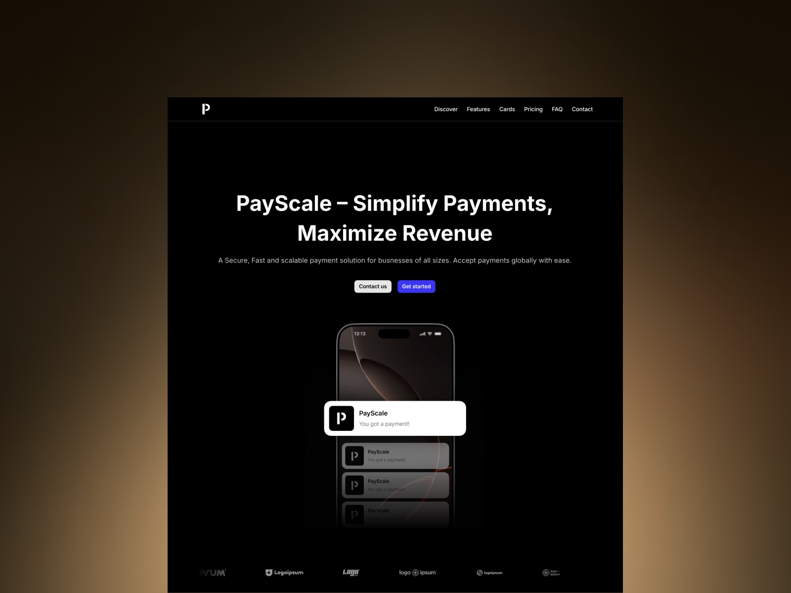 Screenshot of Payscale website
