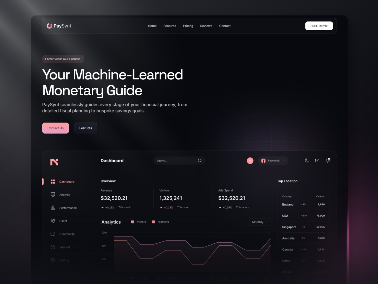 Screenshot of Paysynt website