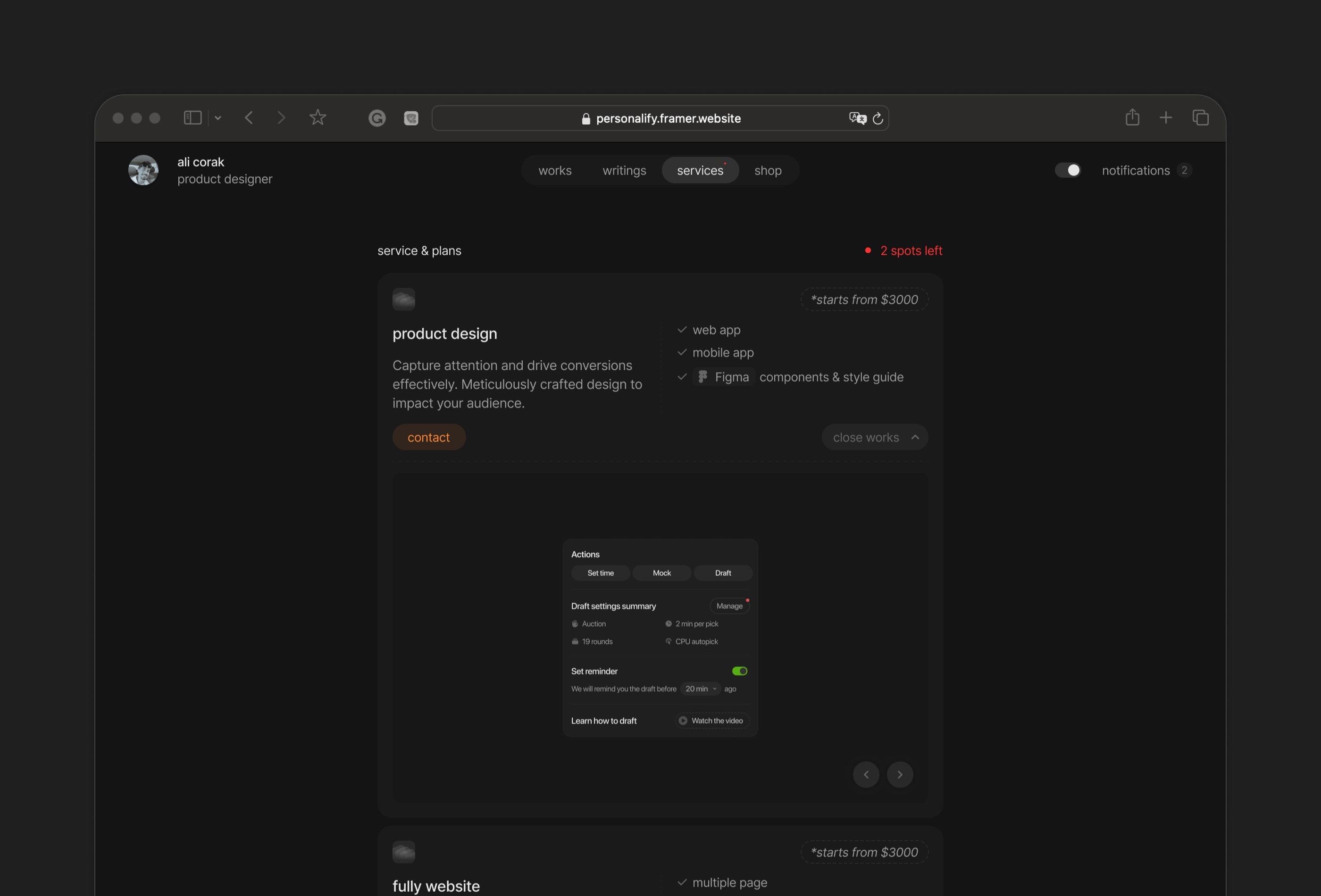 Screenshot 4 of Personalfolio