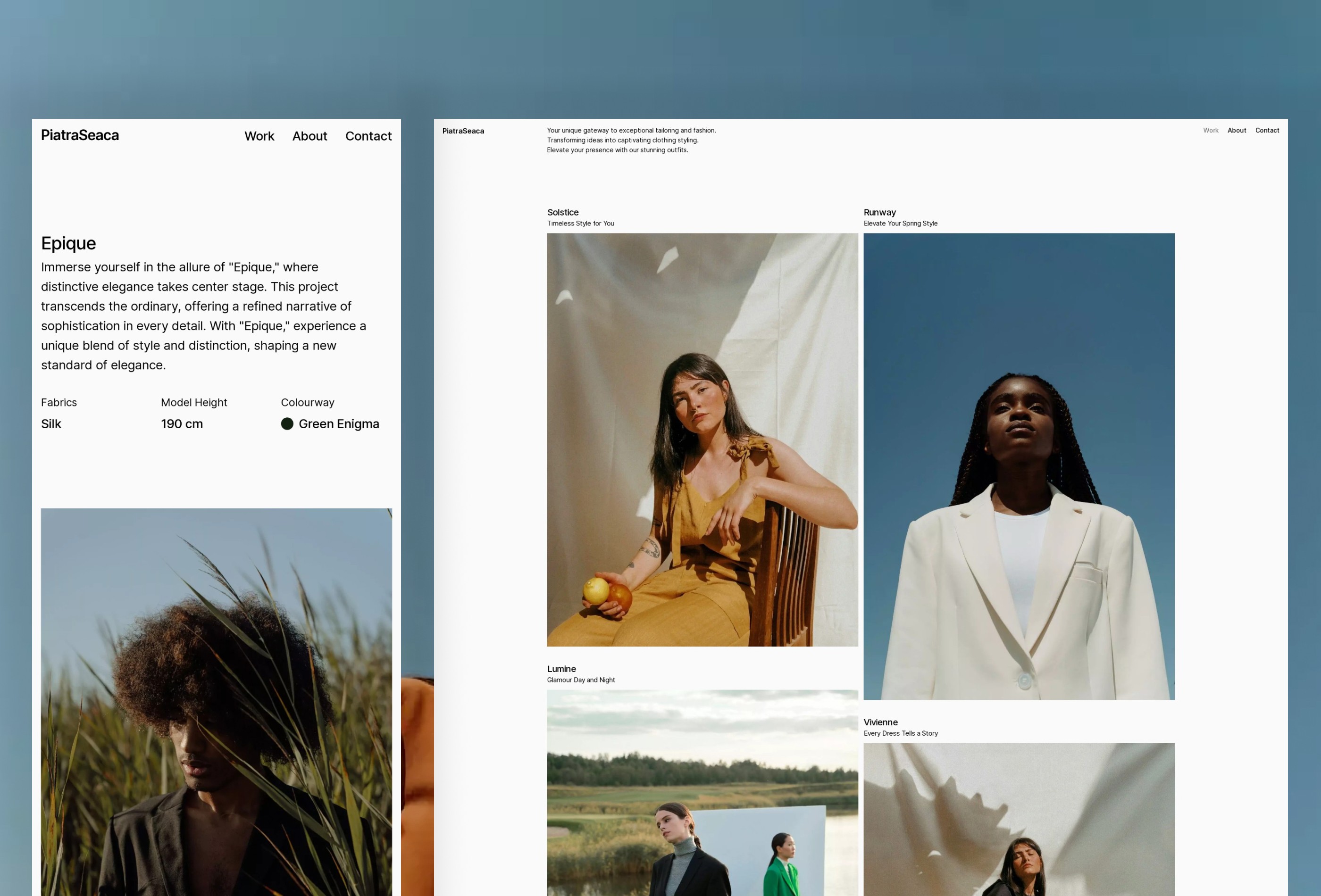 Screenshot 2 of Piatraseaca fashion and tailoring template