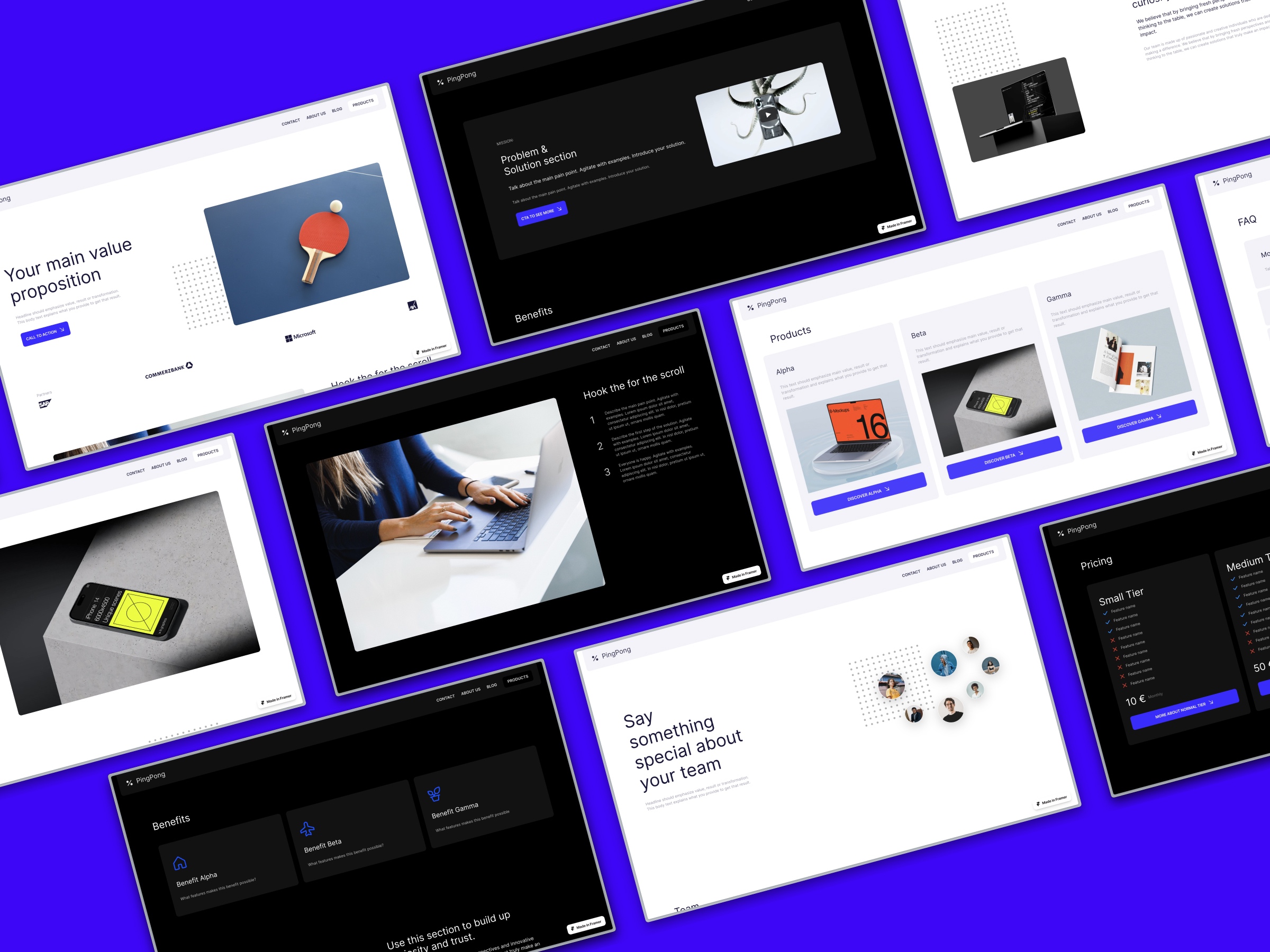 Screenshot 2 of Pingpong the ultimate product microsite