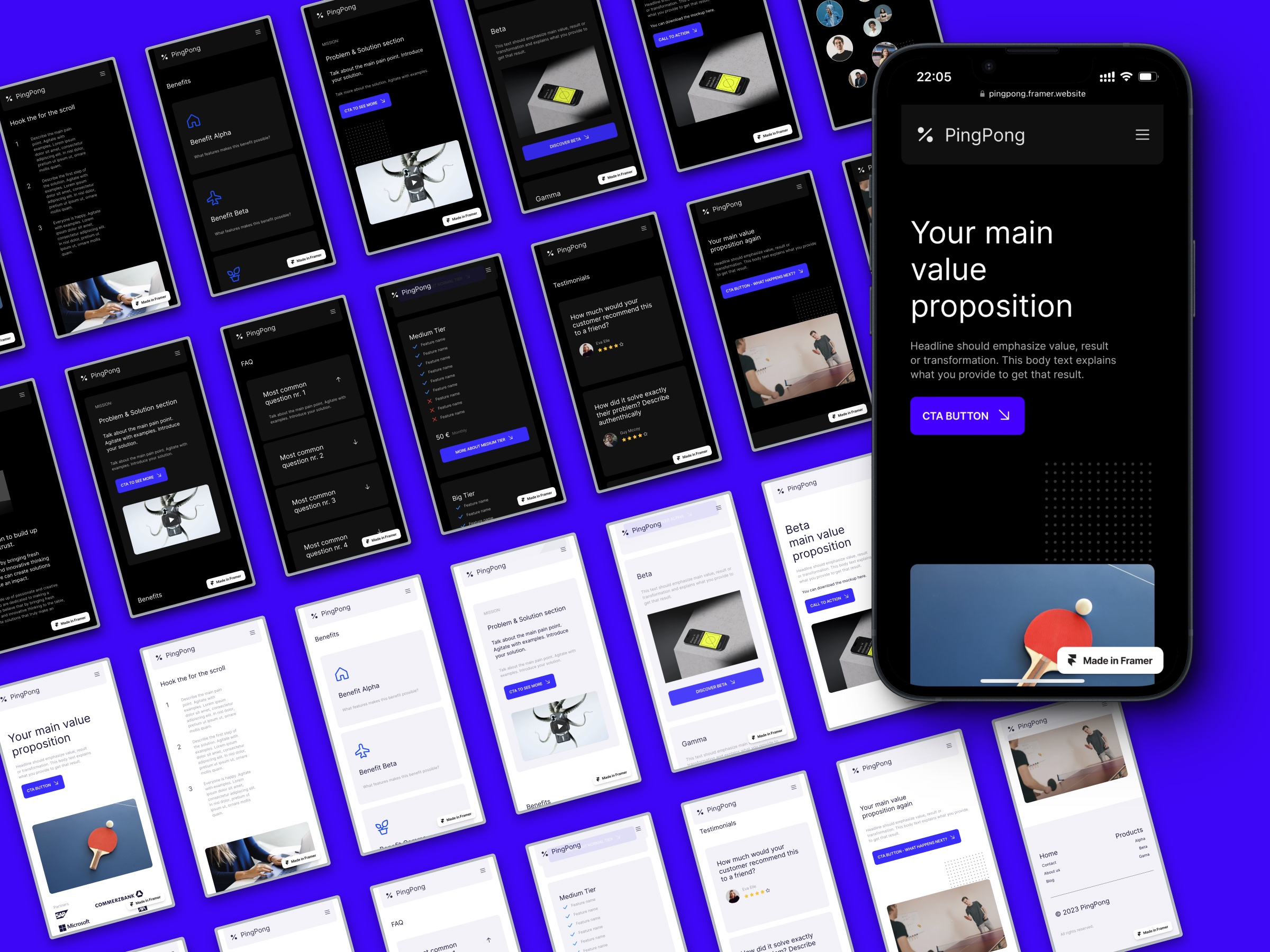 Screenshot 4 of Pingpong the ultimate product microsite