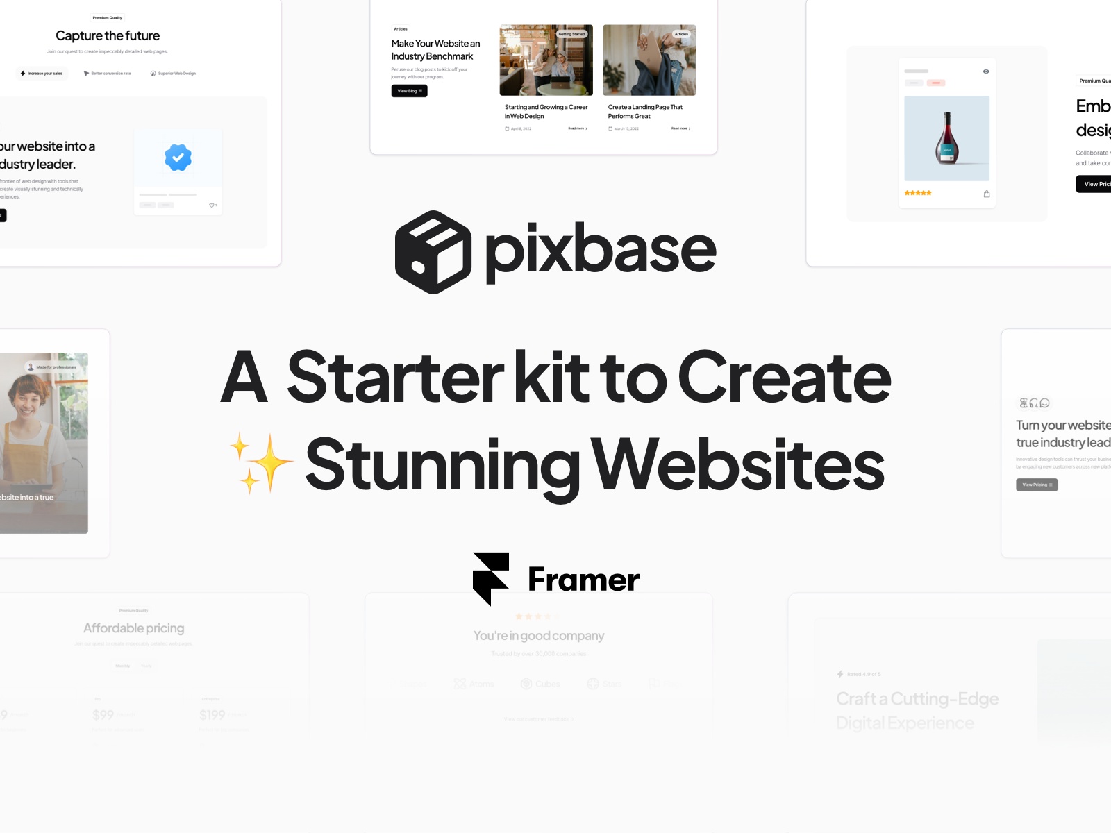 Screenshot of Pixbase website