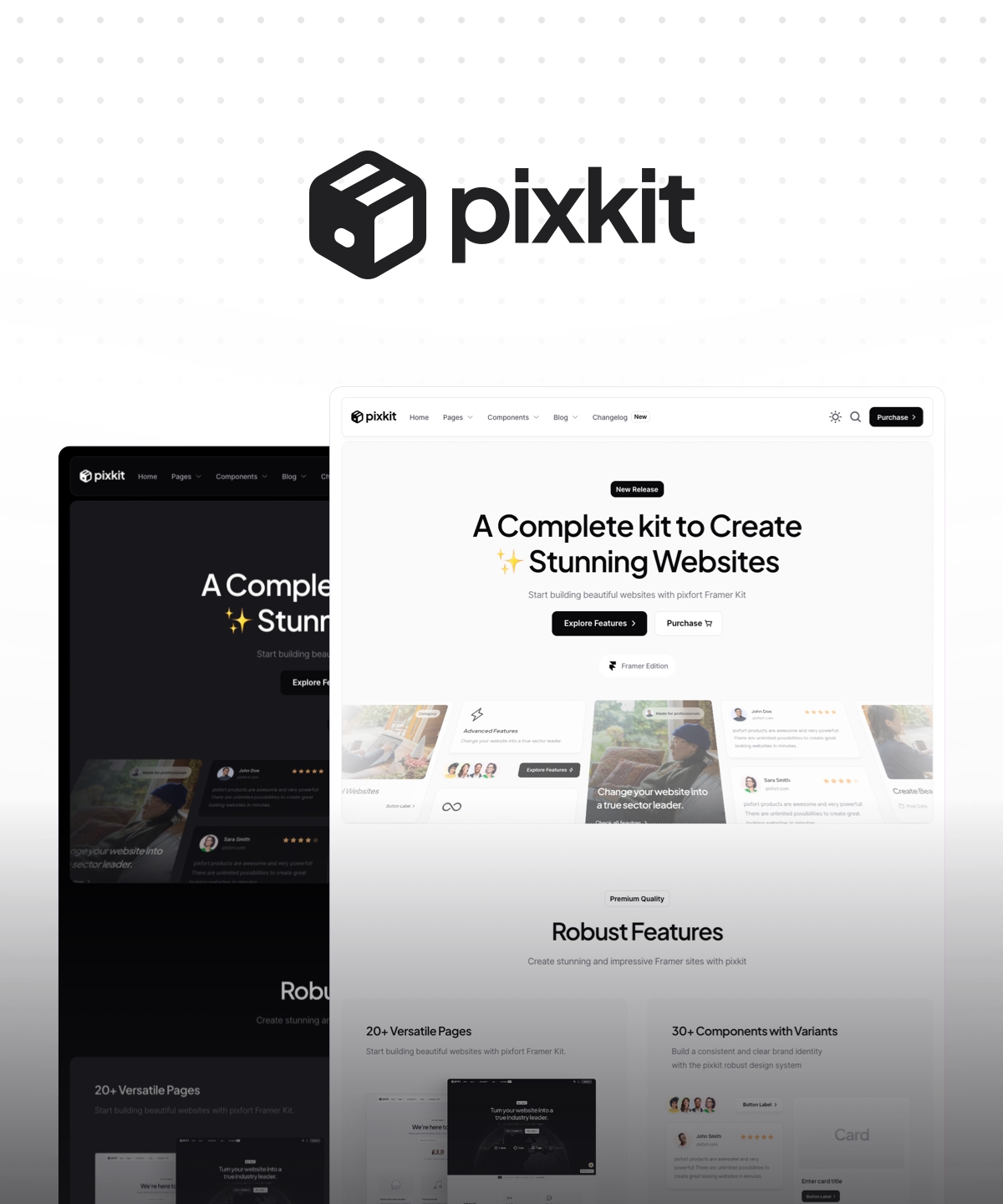 Screenshot of Pixkit website
