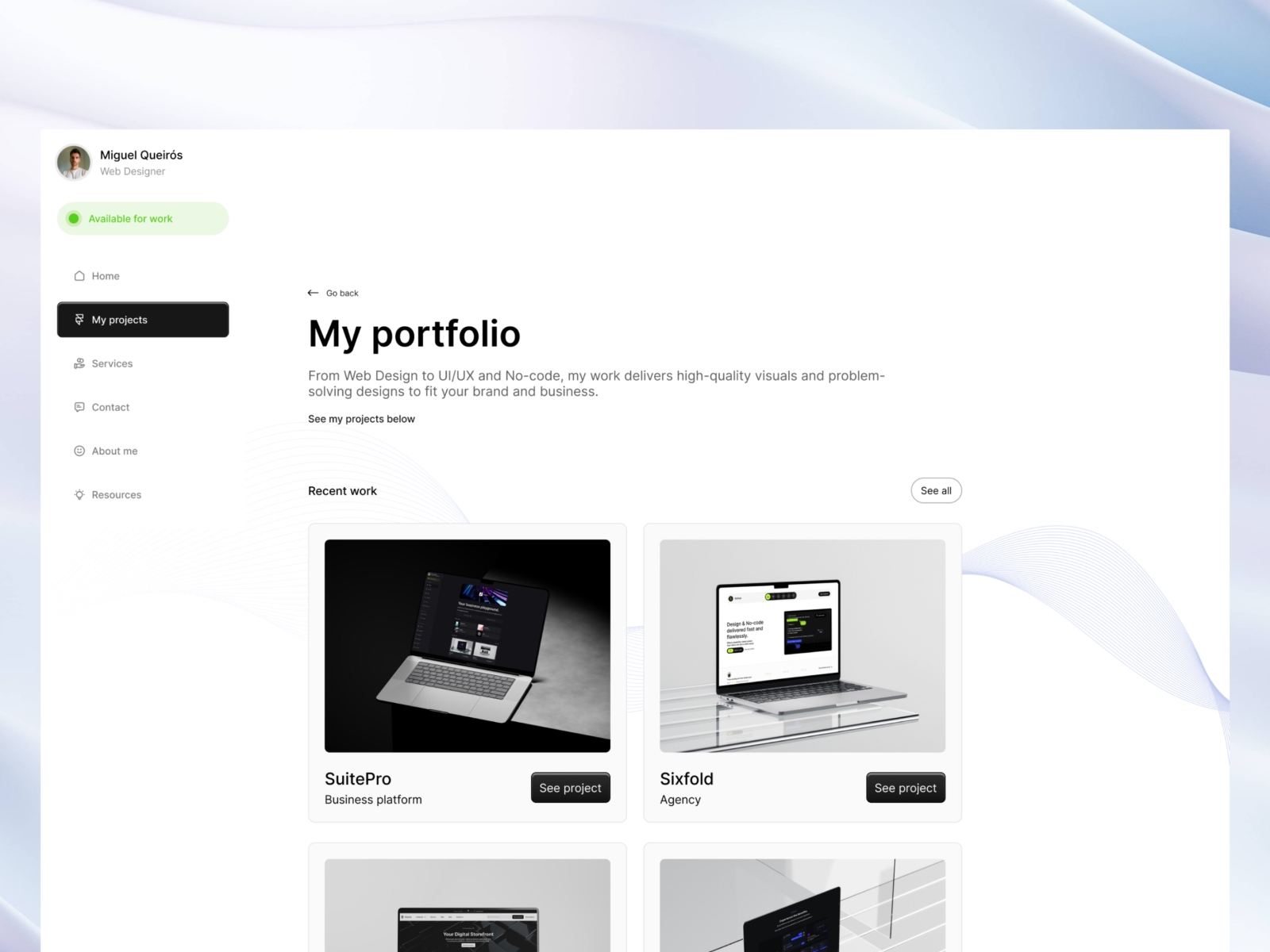 Screenshot of Plain j59nx website