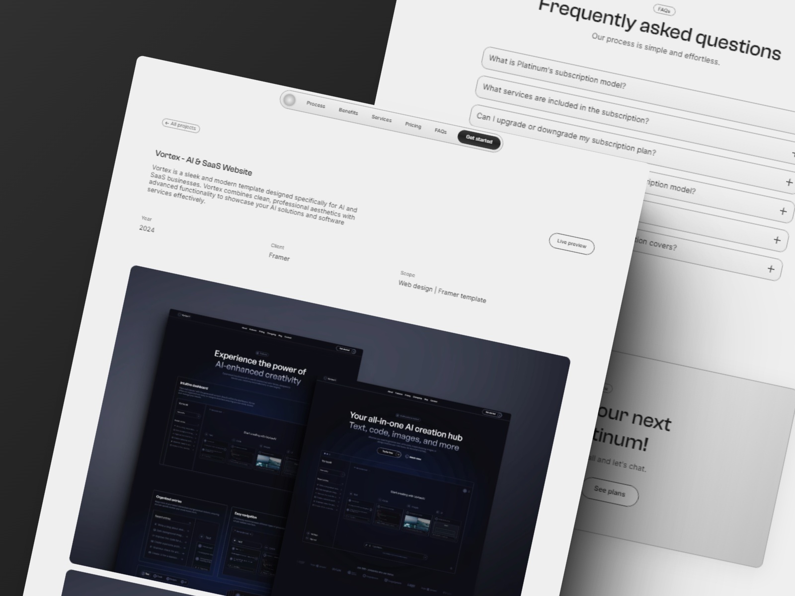 Screenshot 4 of Platinum modern design agency template