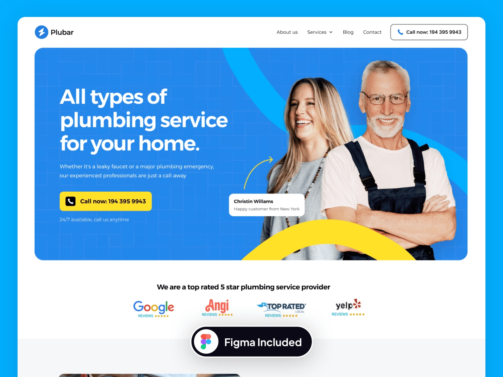 Screenshot of Plubar website