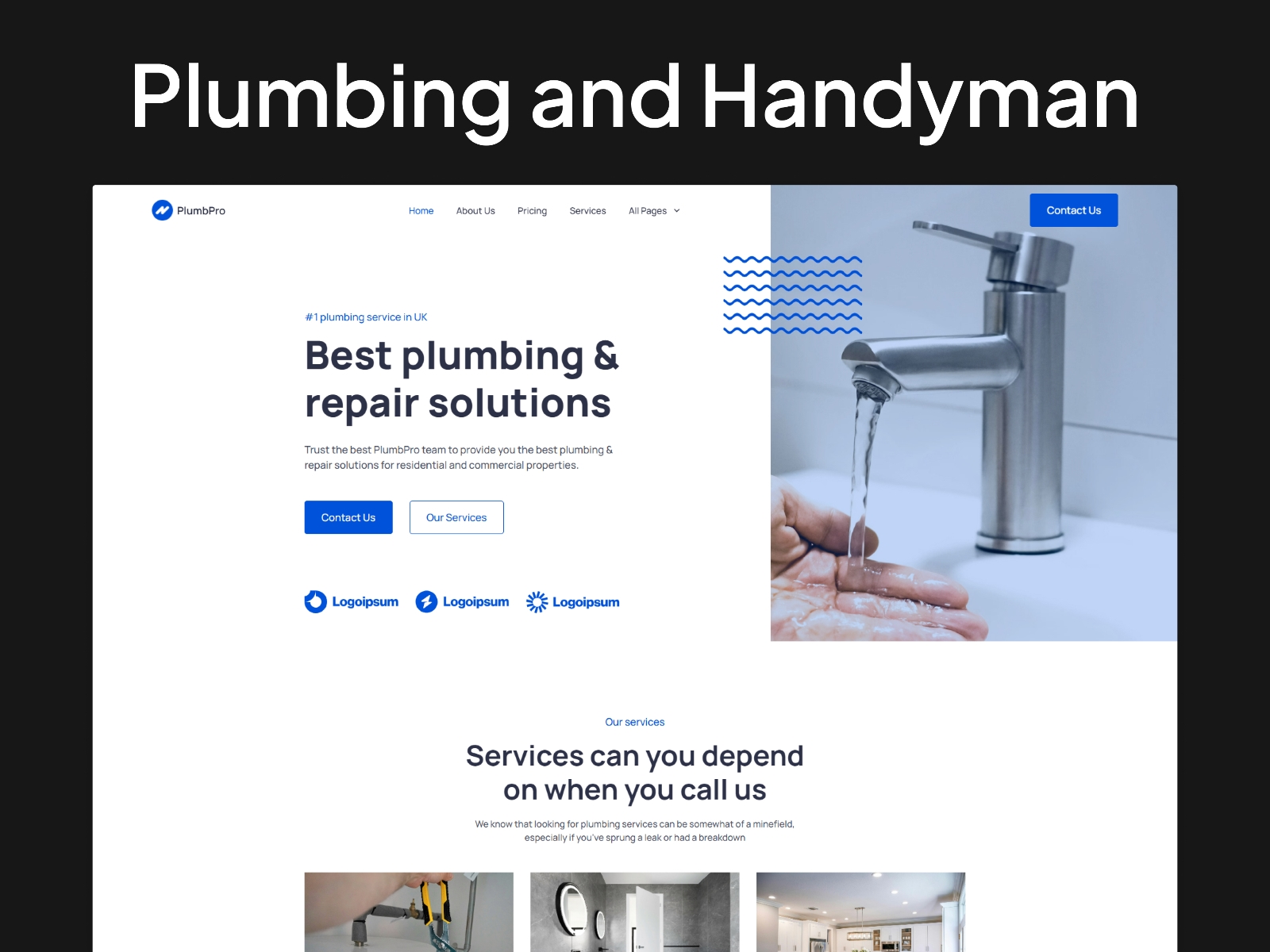 Screenshot of Plumbpro website