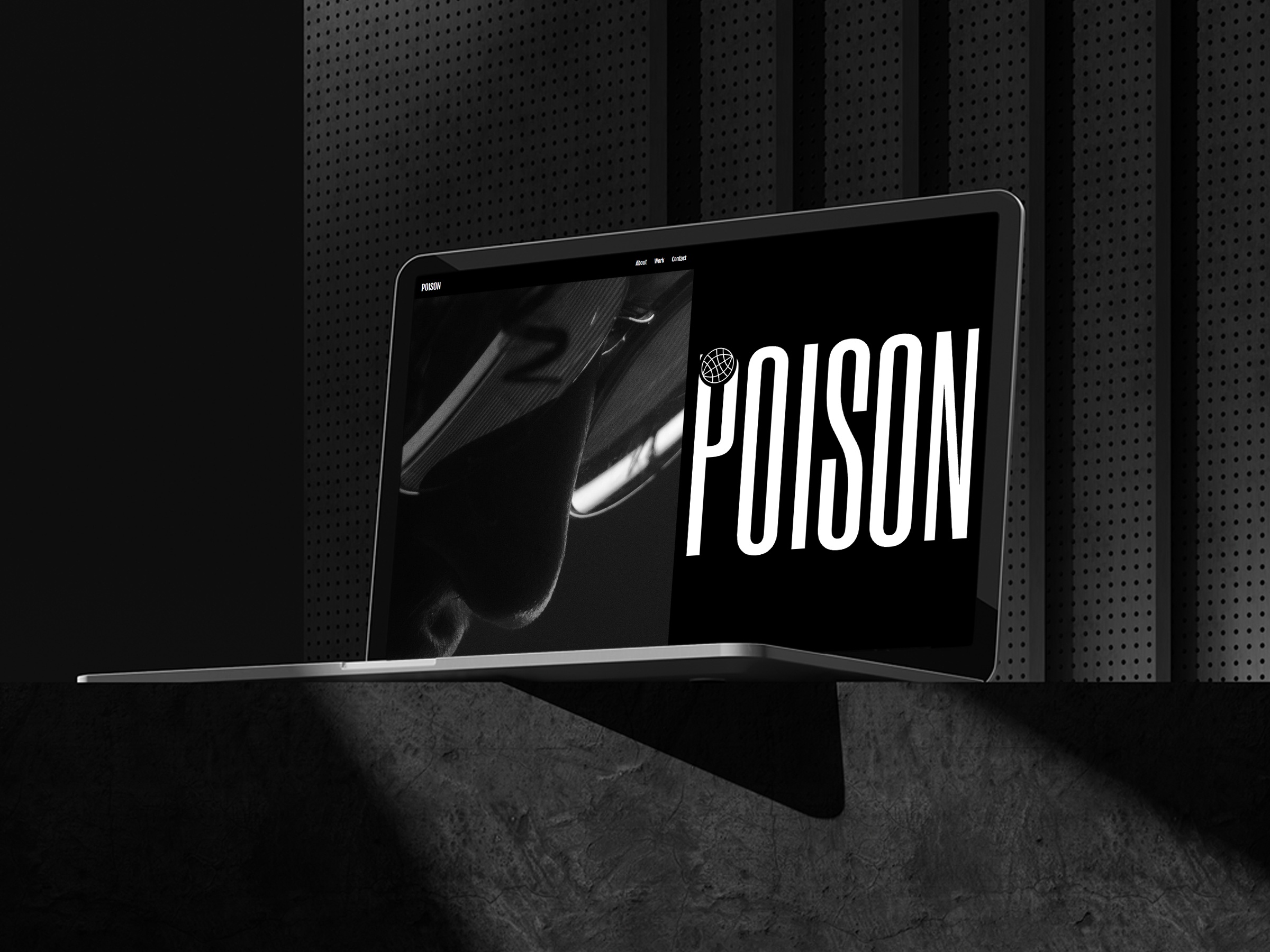 Screenshot of Poison website