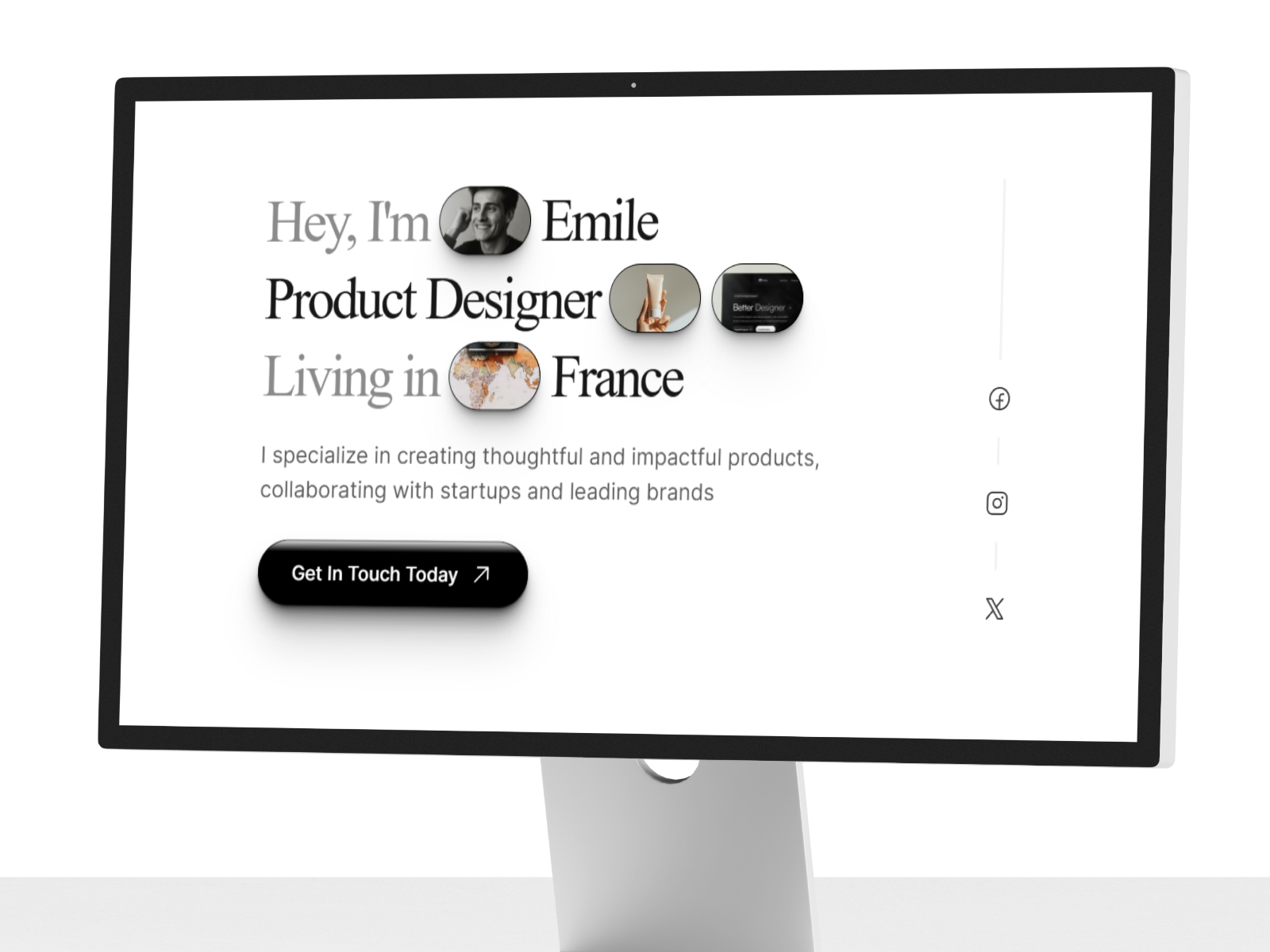 Screenshot of Portal website