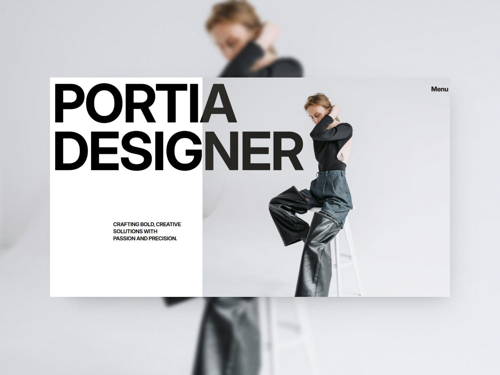 Screenshot of Portia website