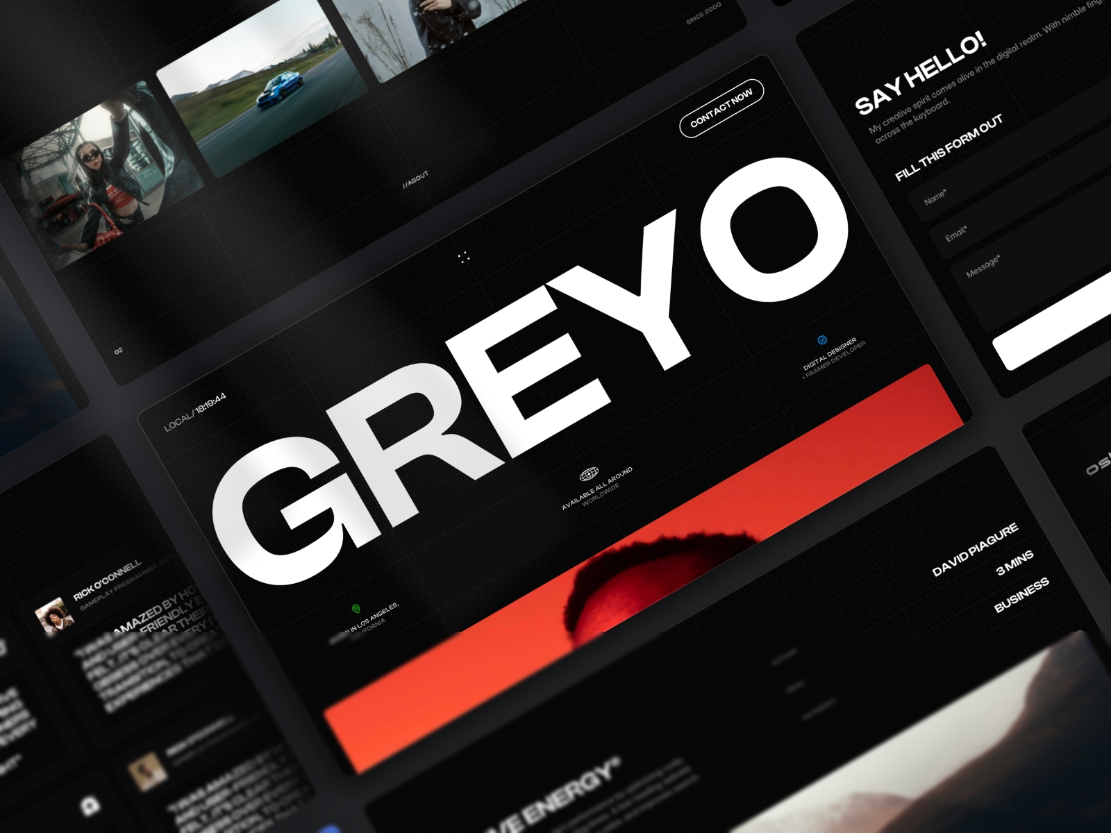 Screenshot of Porto website