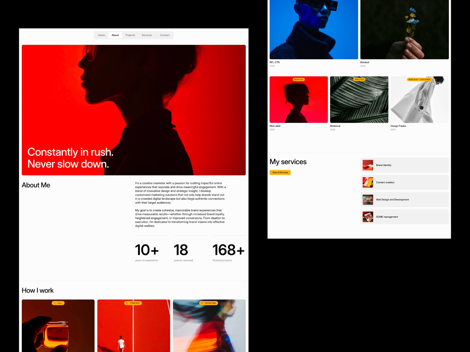 Screenshot of Portofino website