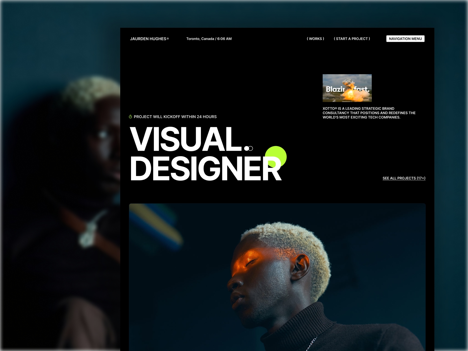 Screenshot of Portz website