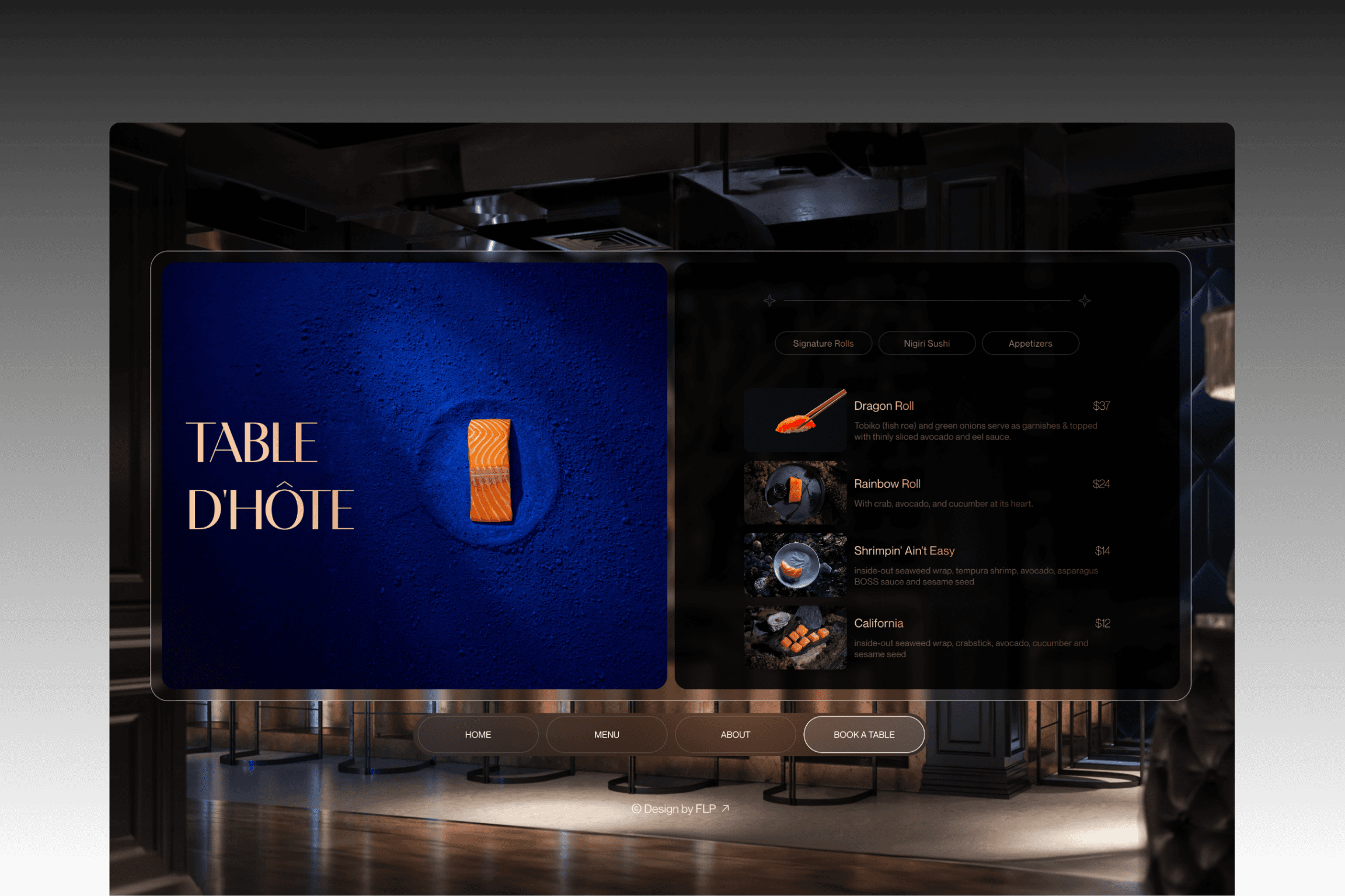 Screenshot 3 of Privee restaurant template