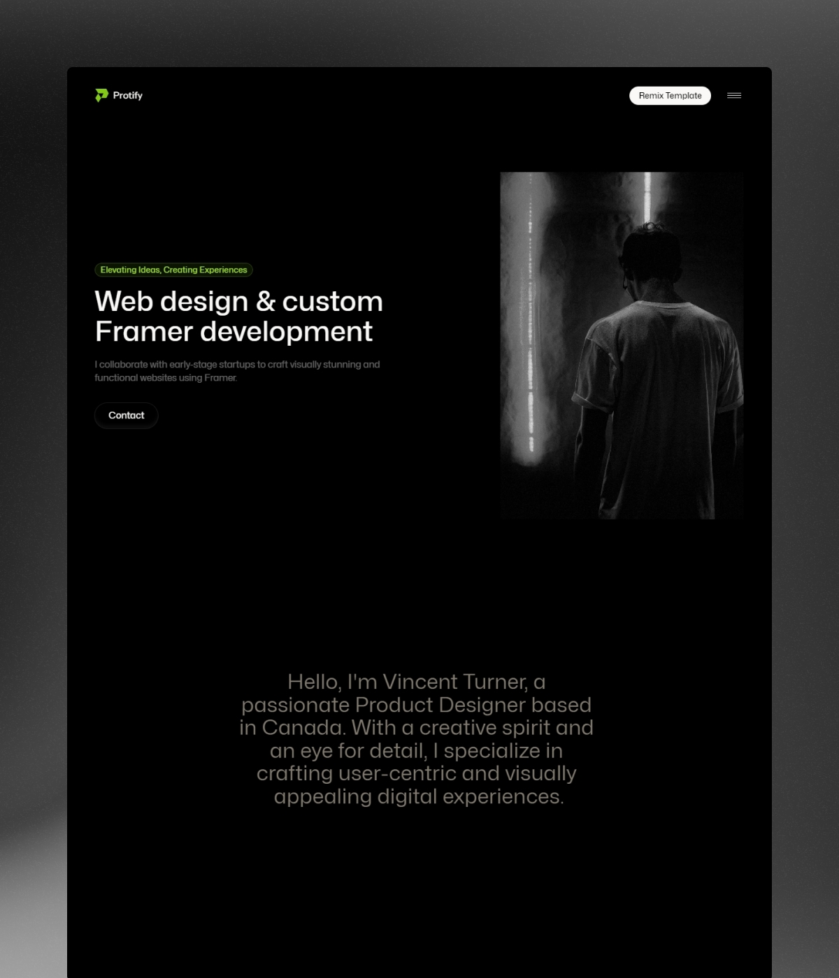 Screenshot of Protify website