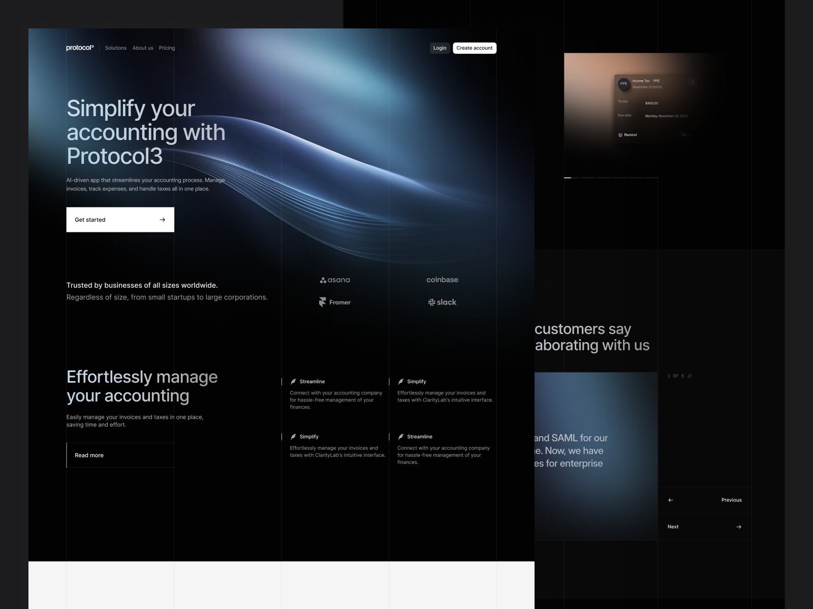 Screenshot of Protocol3 website