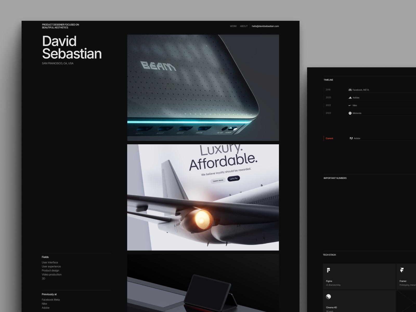 Screenshot of Prysm website
