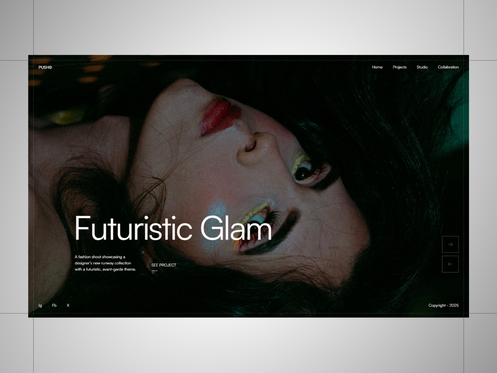 Screenshot of Push website