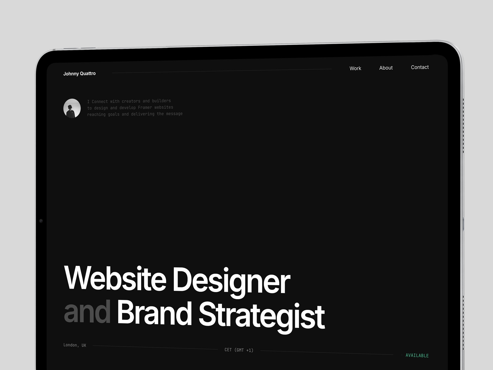 Screenshot of Quattro website