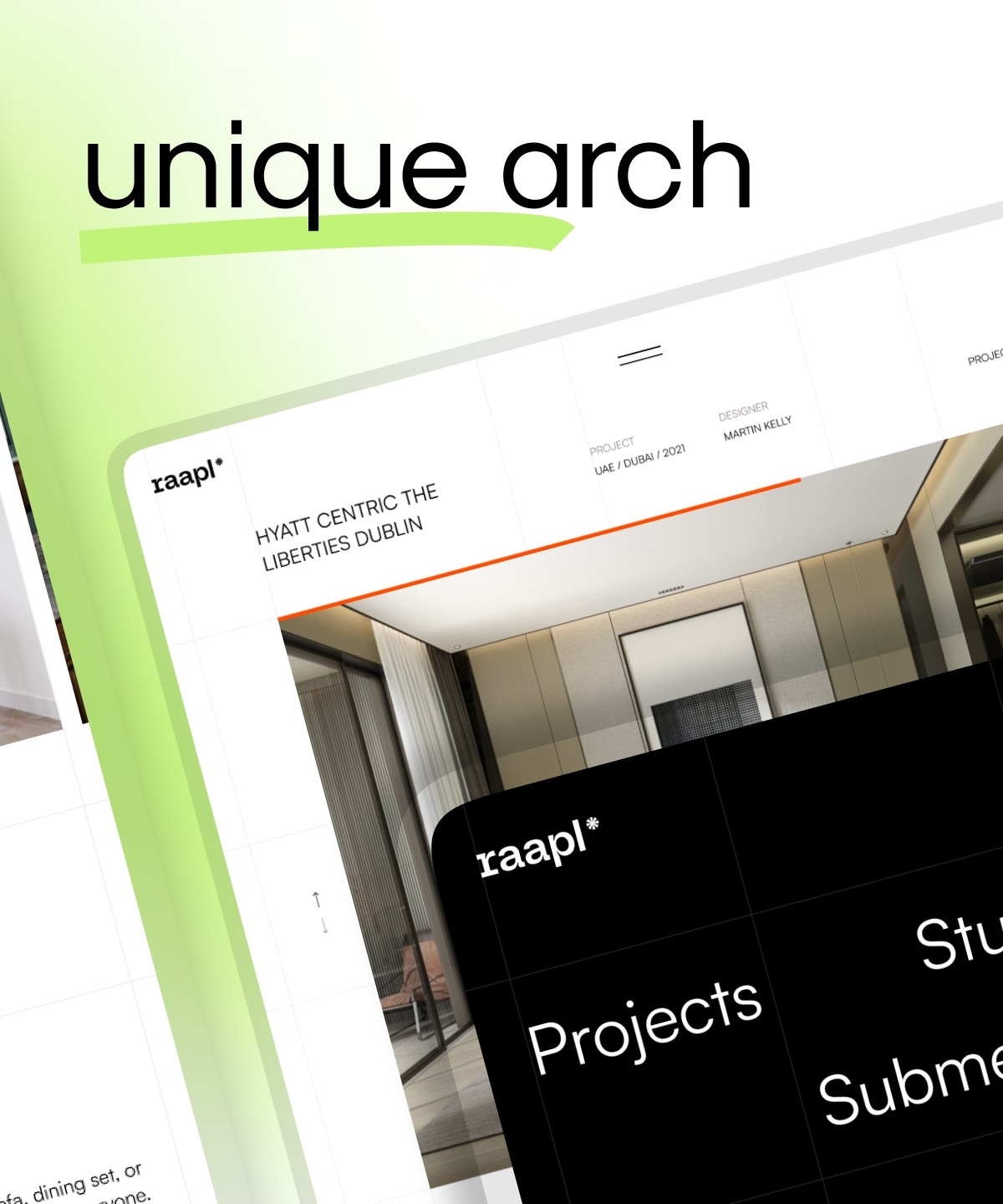 Screenshot of Raapl website