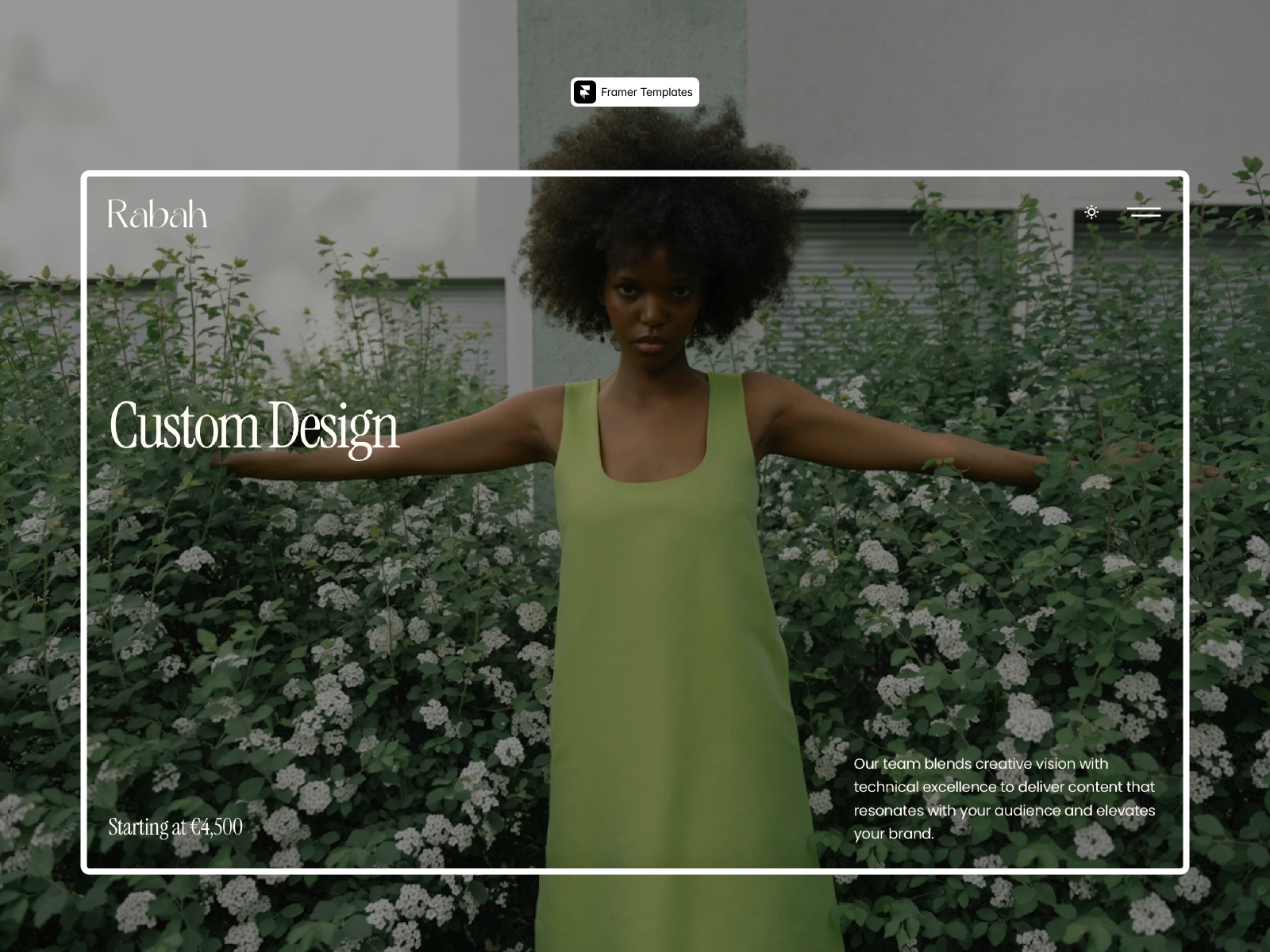 Screenshot of Rabah website