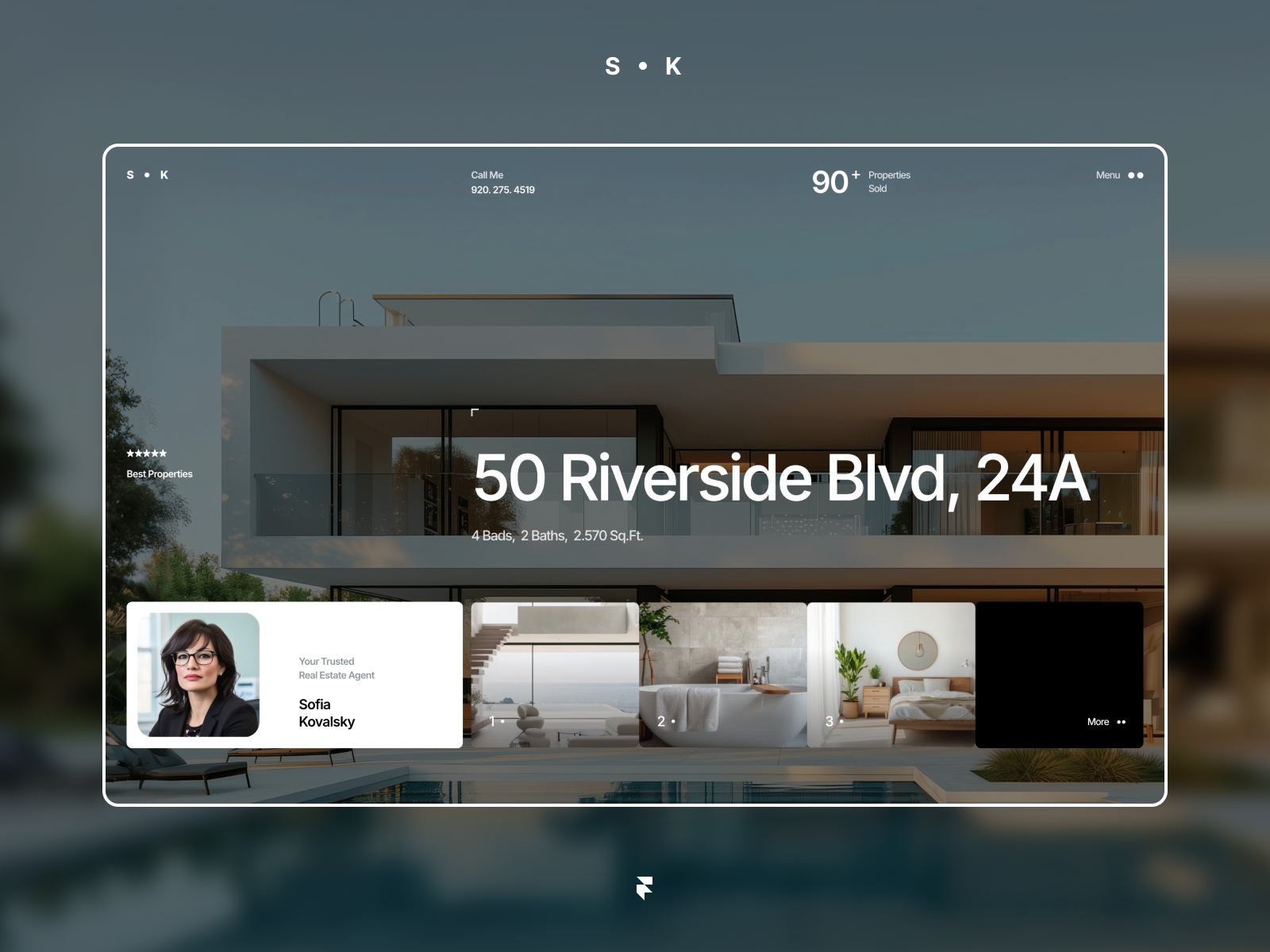 Screenshot of Real website