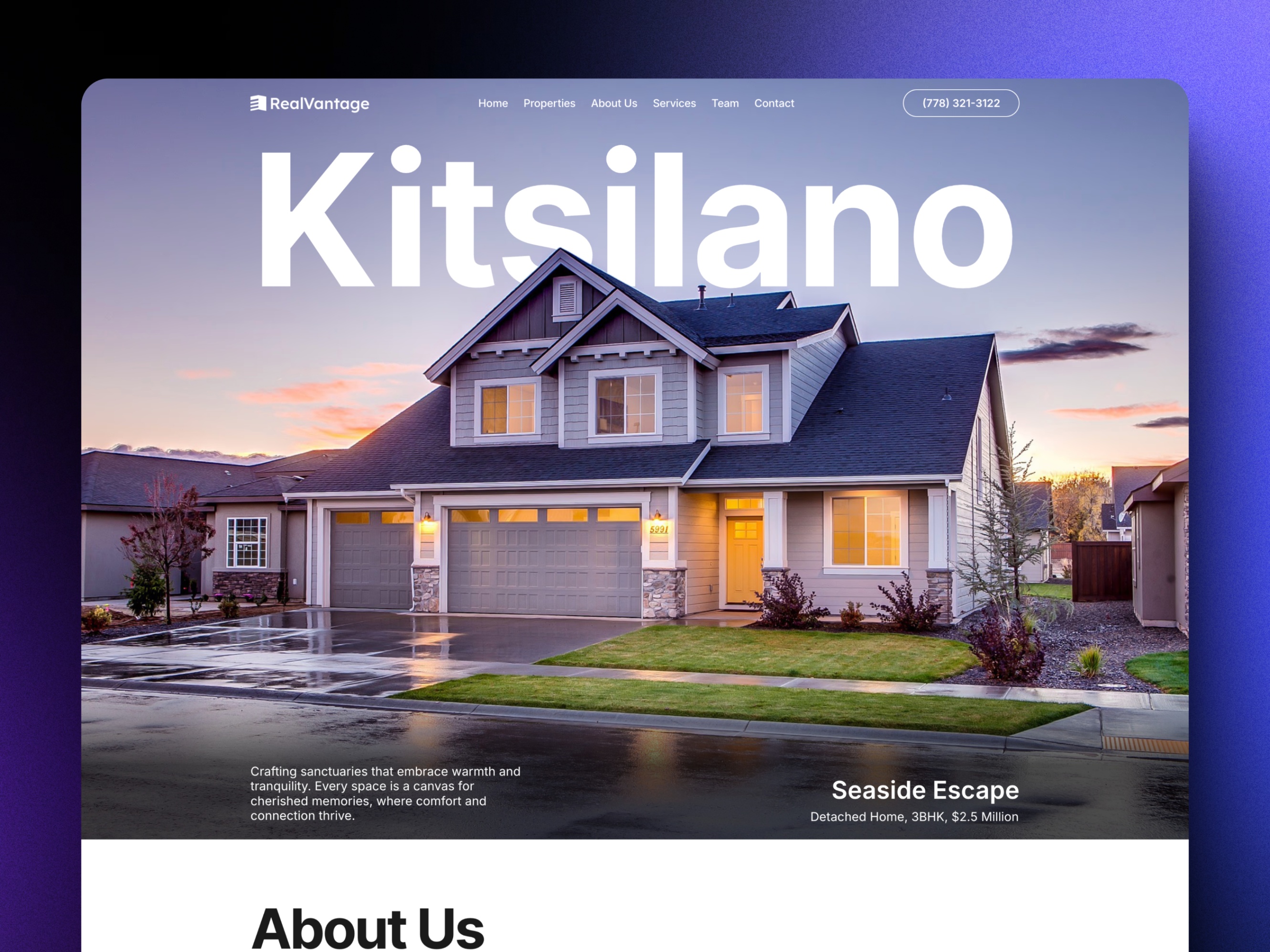 Screenshot of Realvantage website