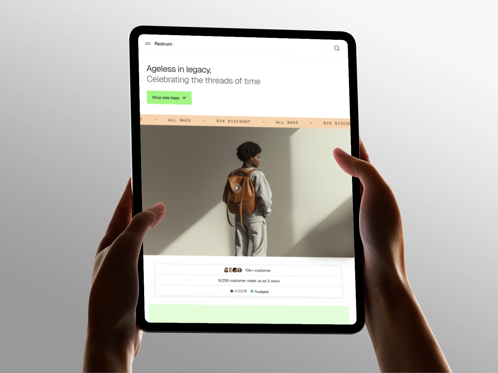 Screenshot of Redrum website