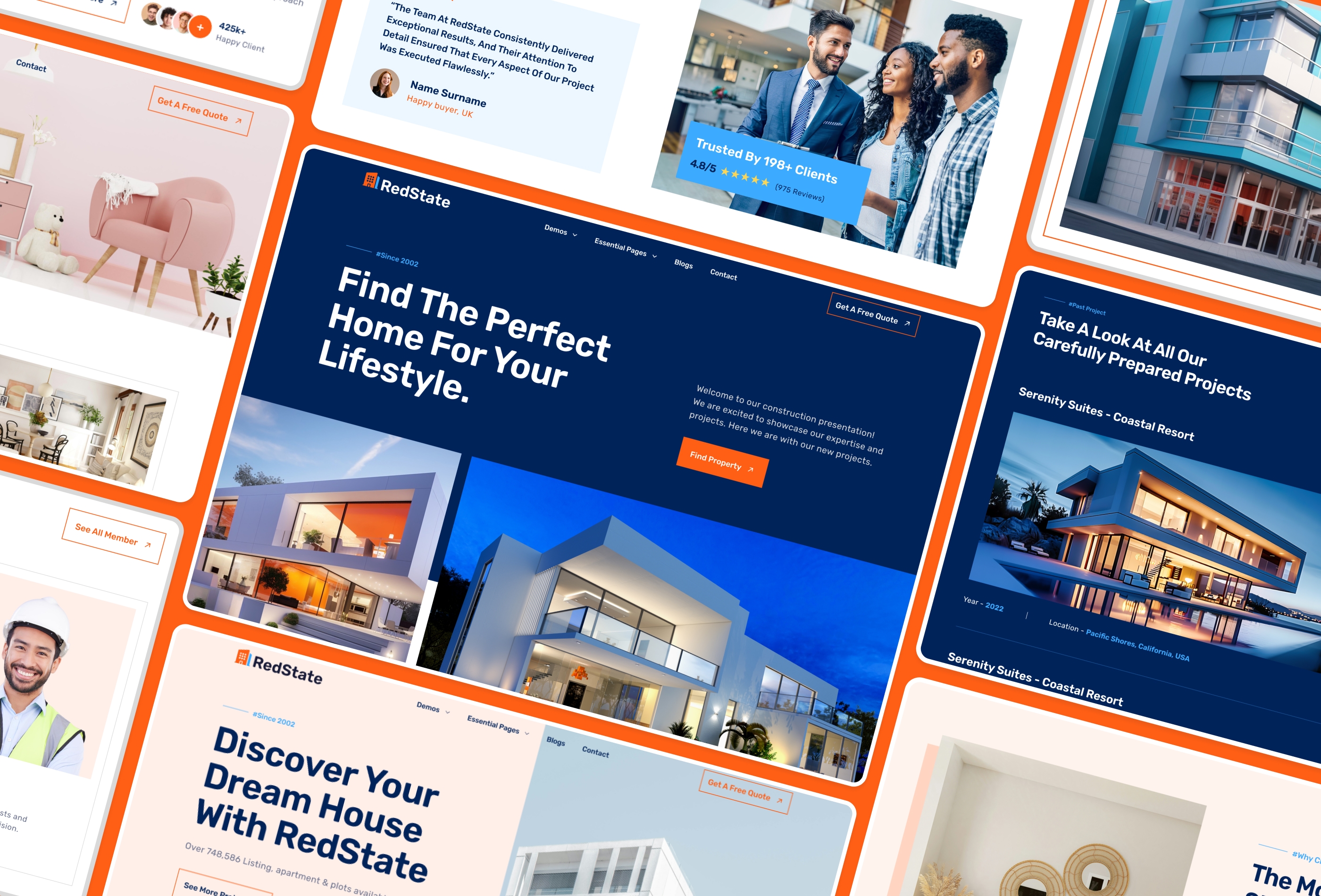 Screenshot 3 of Redstate multi layout real estate framer template