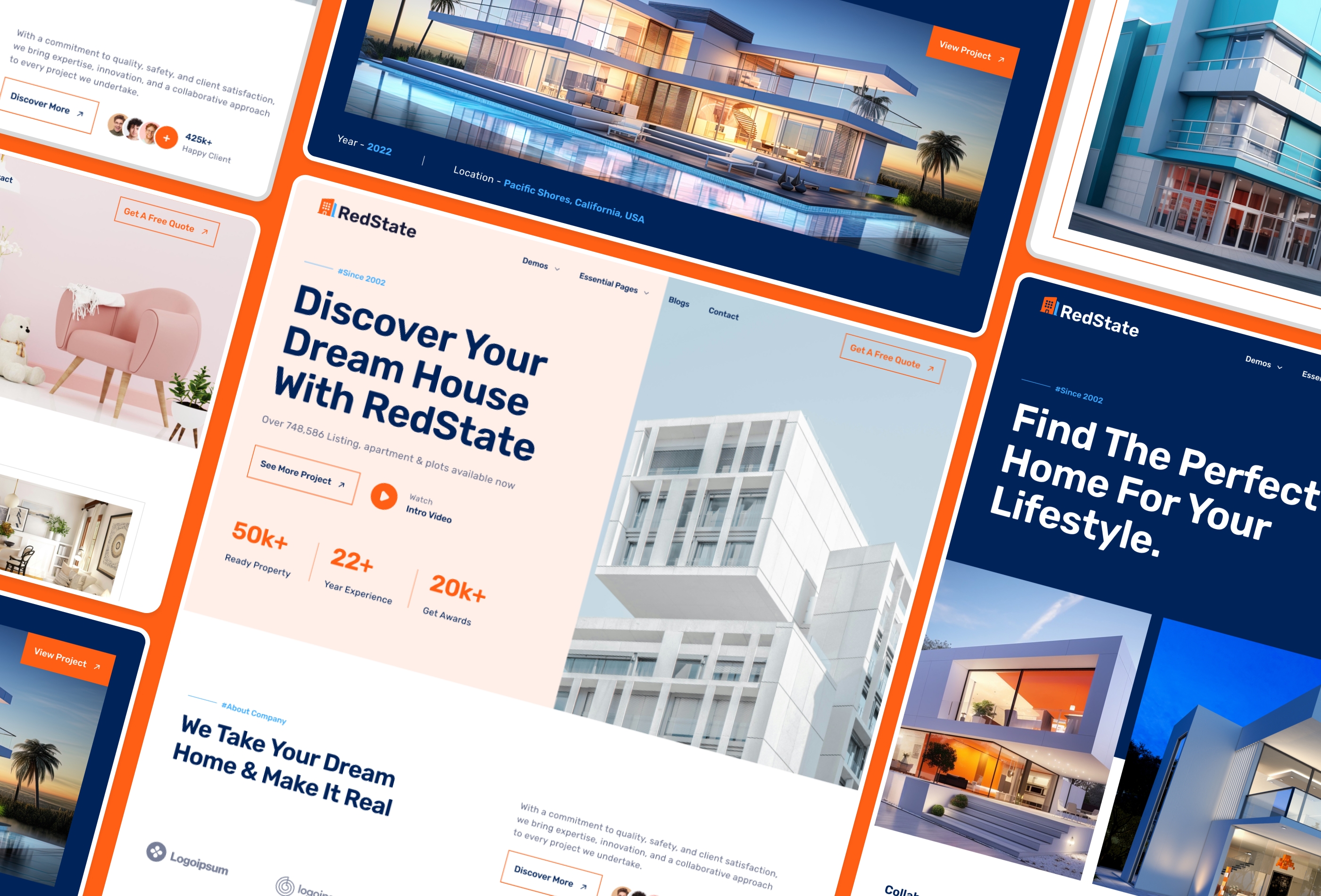 Screenshot 4 of Redstate multi layout real estate framer template