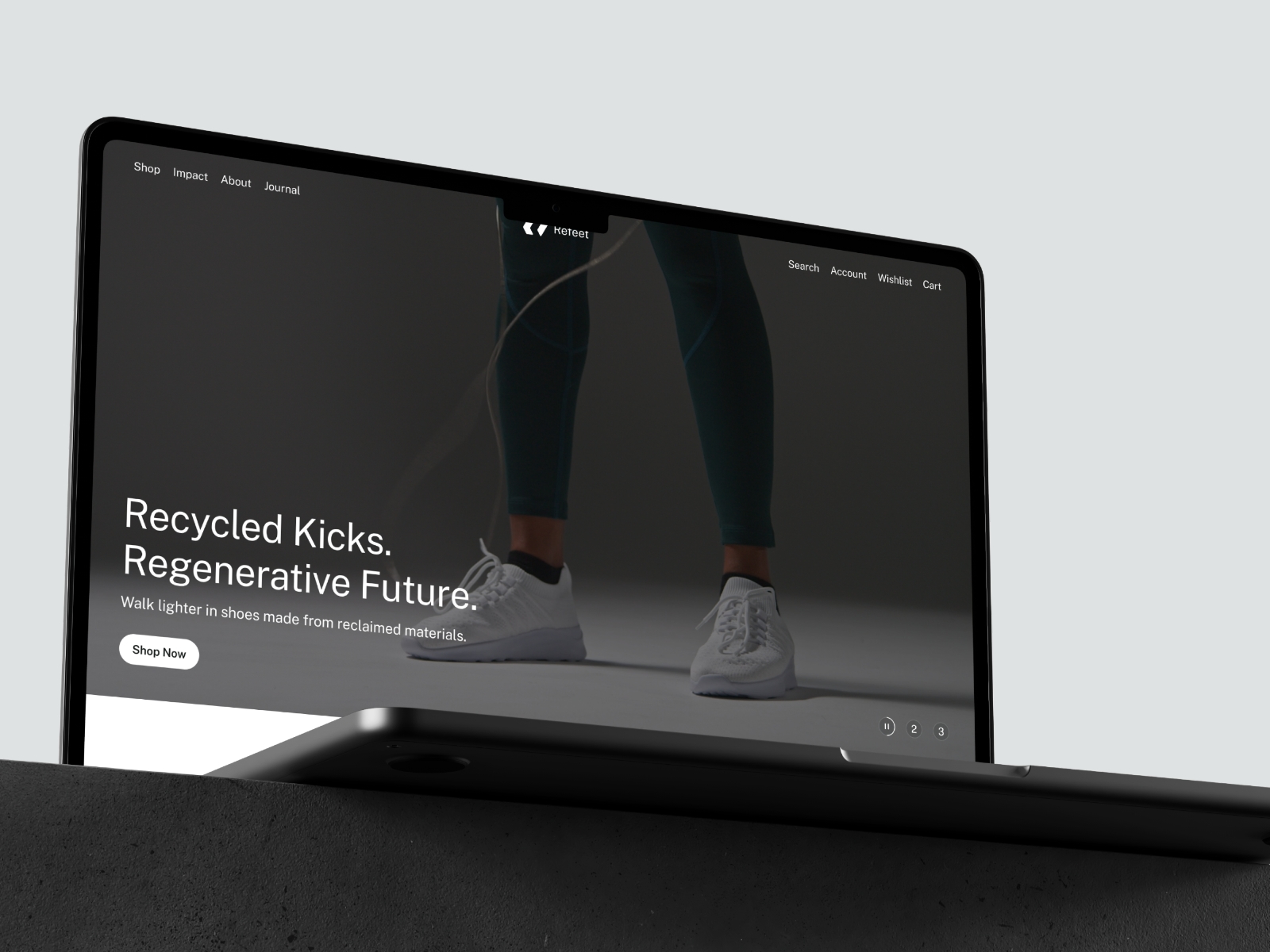 Screenshot of Refeet website