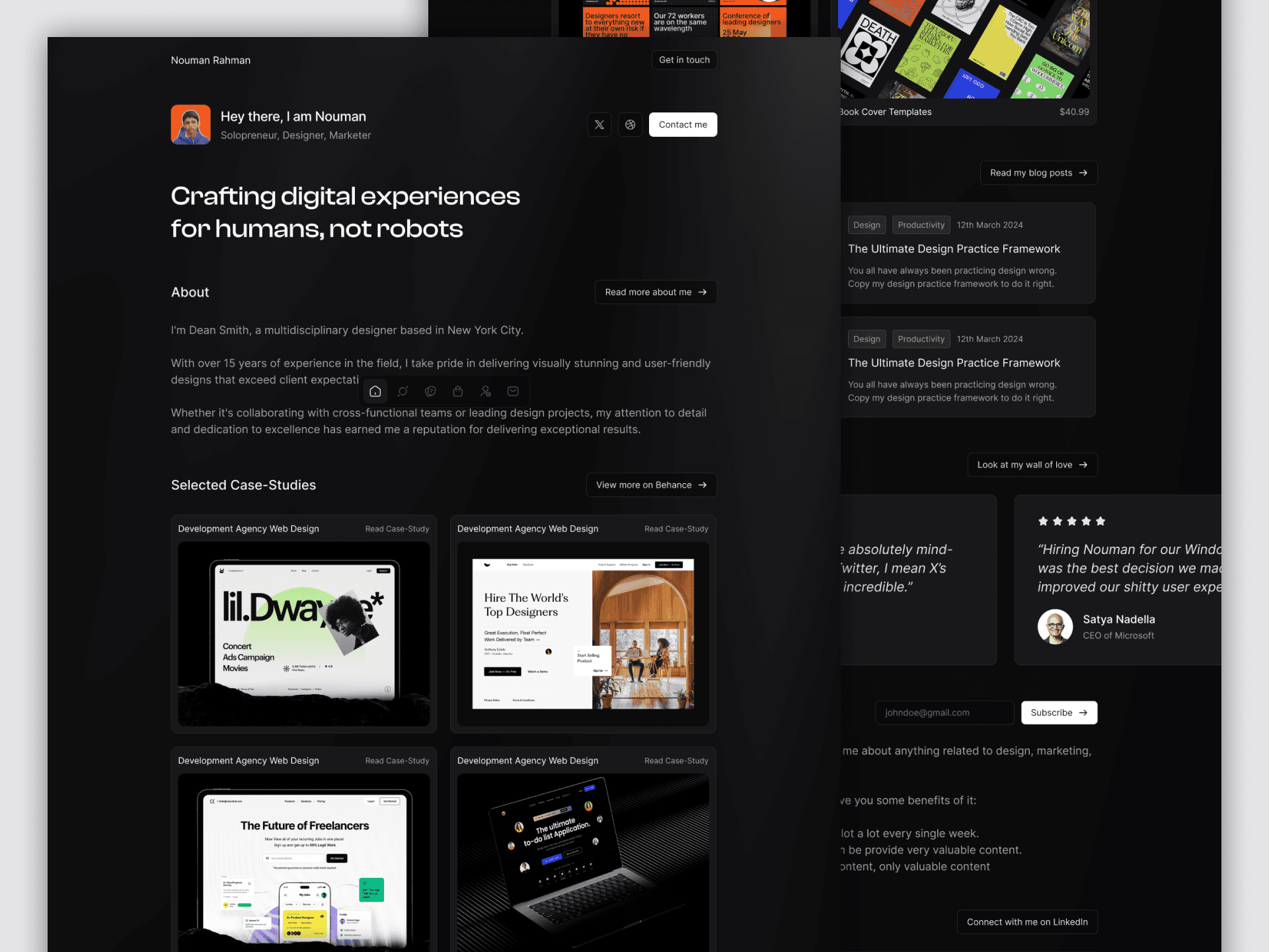 Screenshot of Reflected website