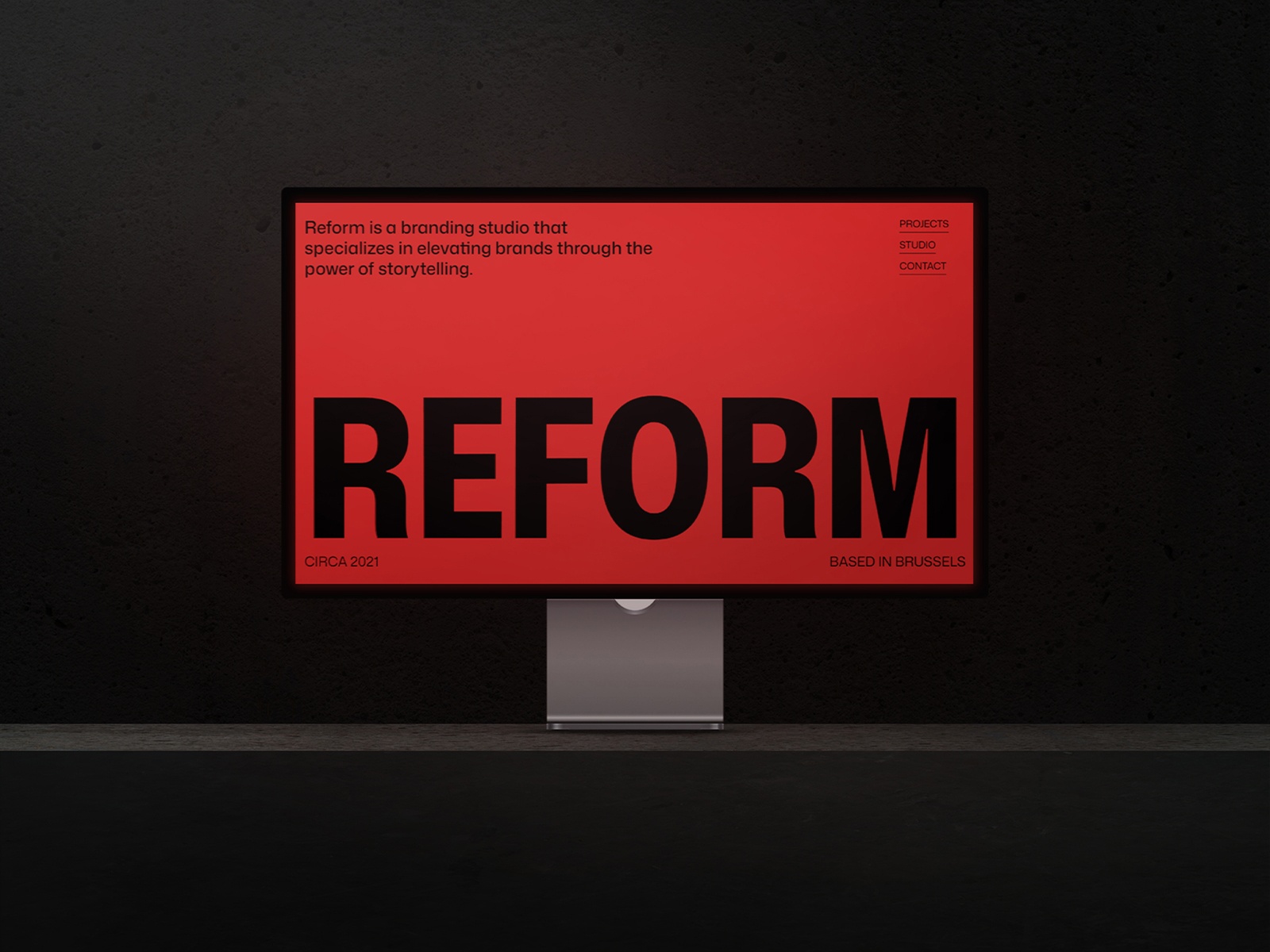 Screenshot of Reform website