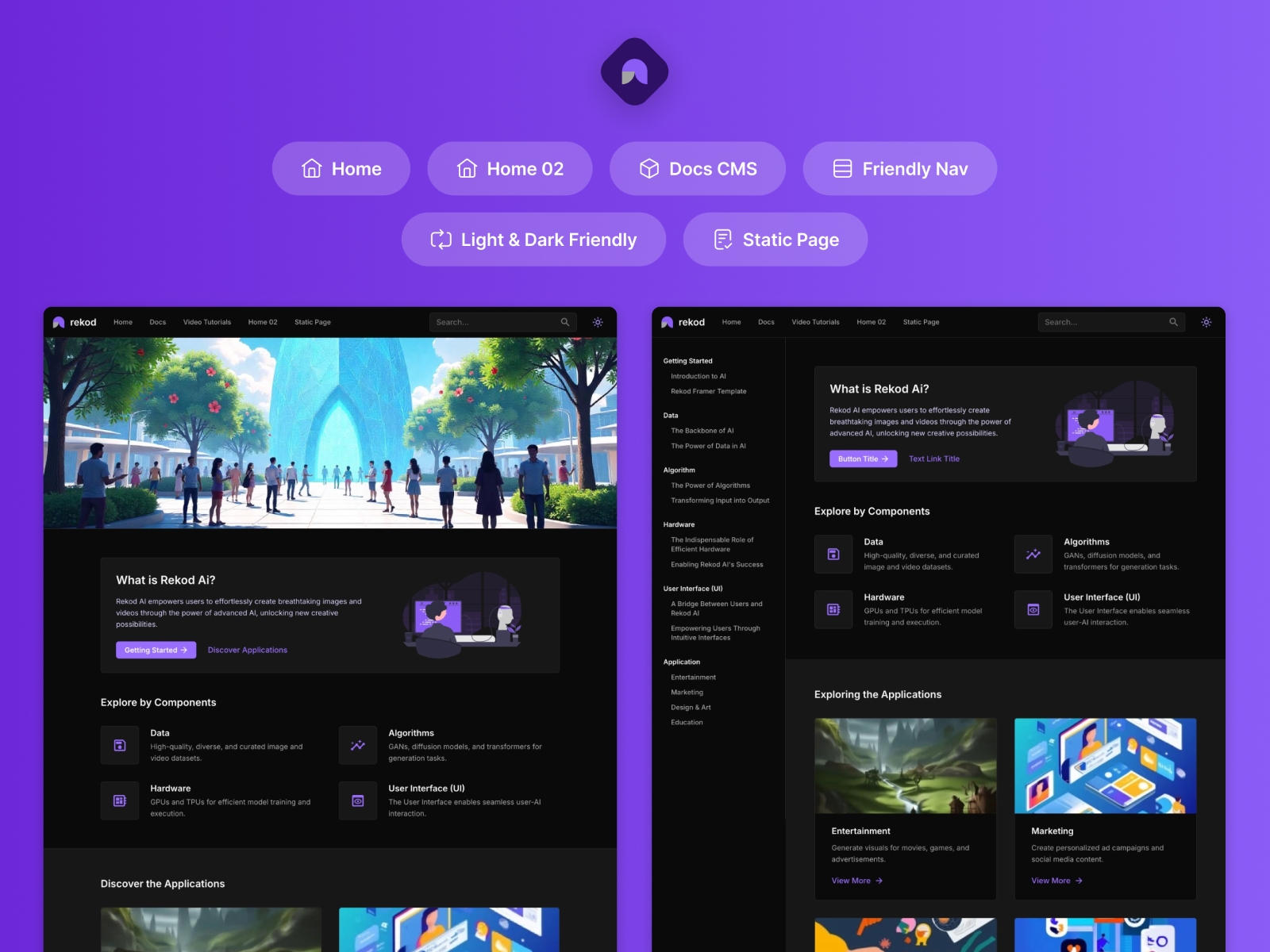 Screenshot of Rekod website