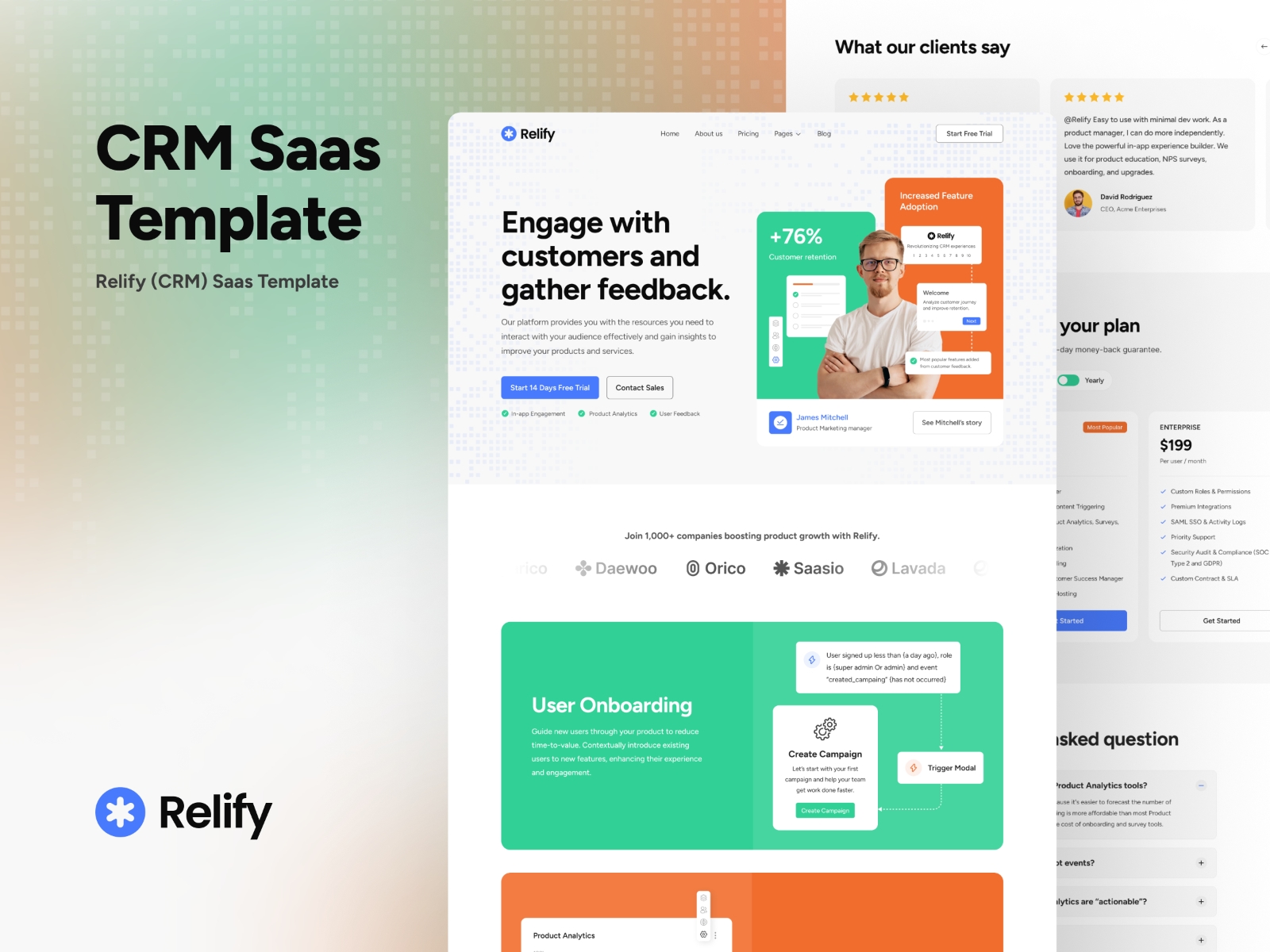 Screenshot of Relify website