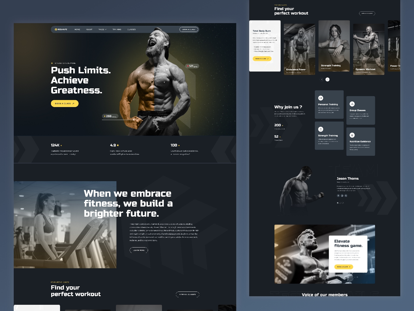 Screenshot of Reshape website