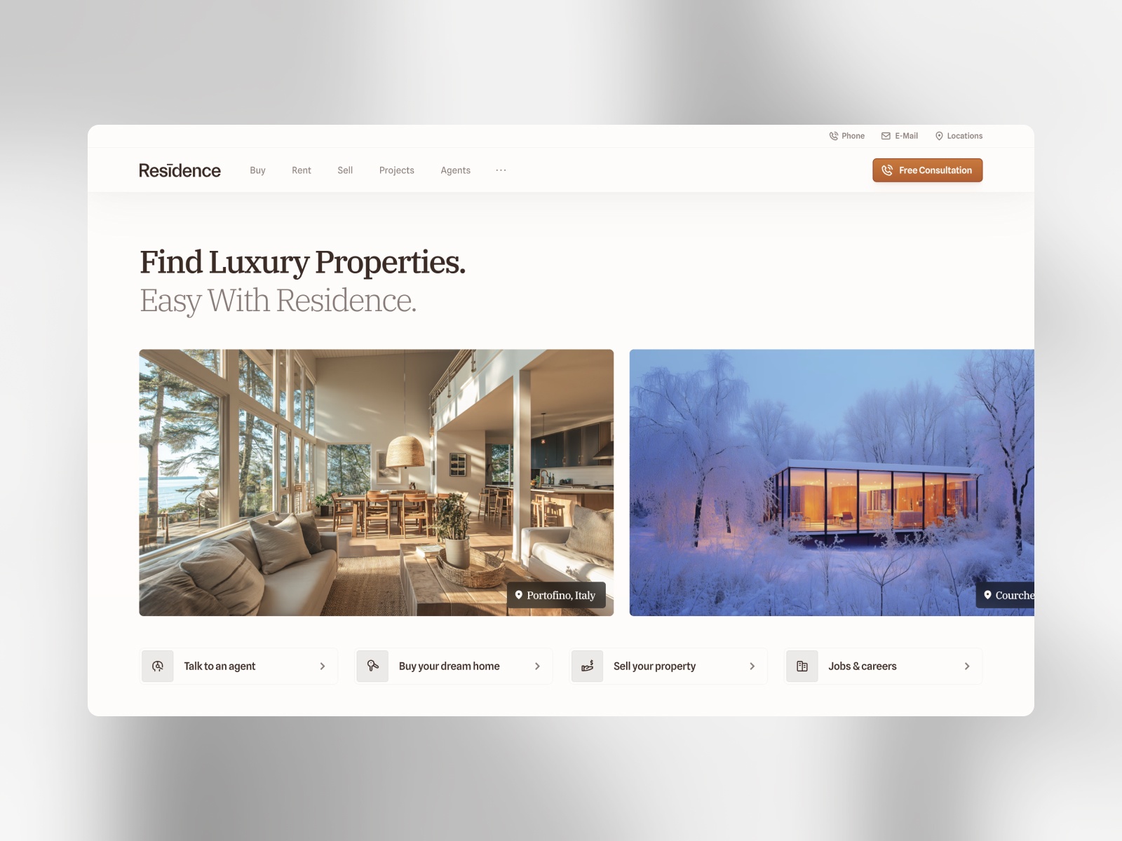 Screenshot of Residencekit website